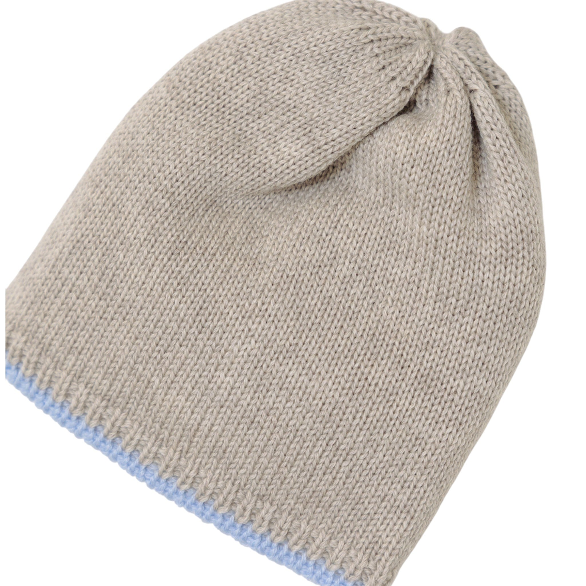 Baby Hat TORTORA with SKY trim LE DODO' - Made in Italy CA90-3005