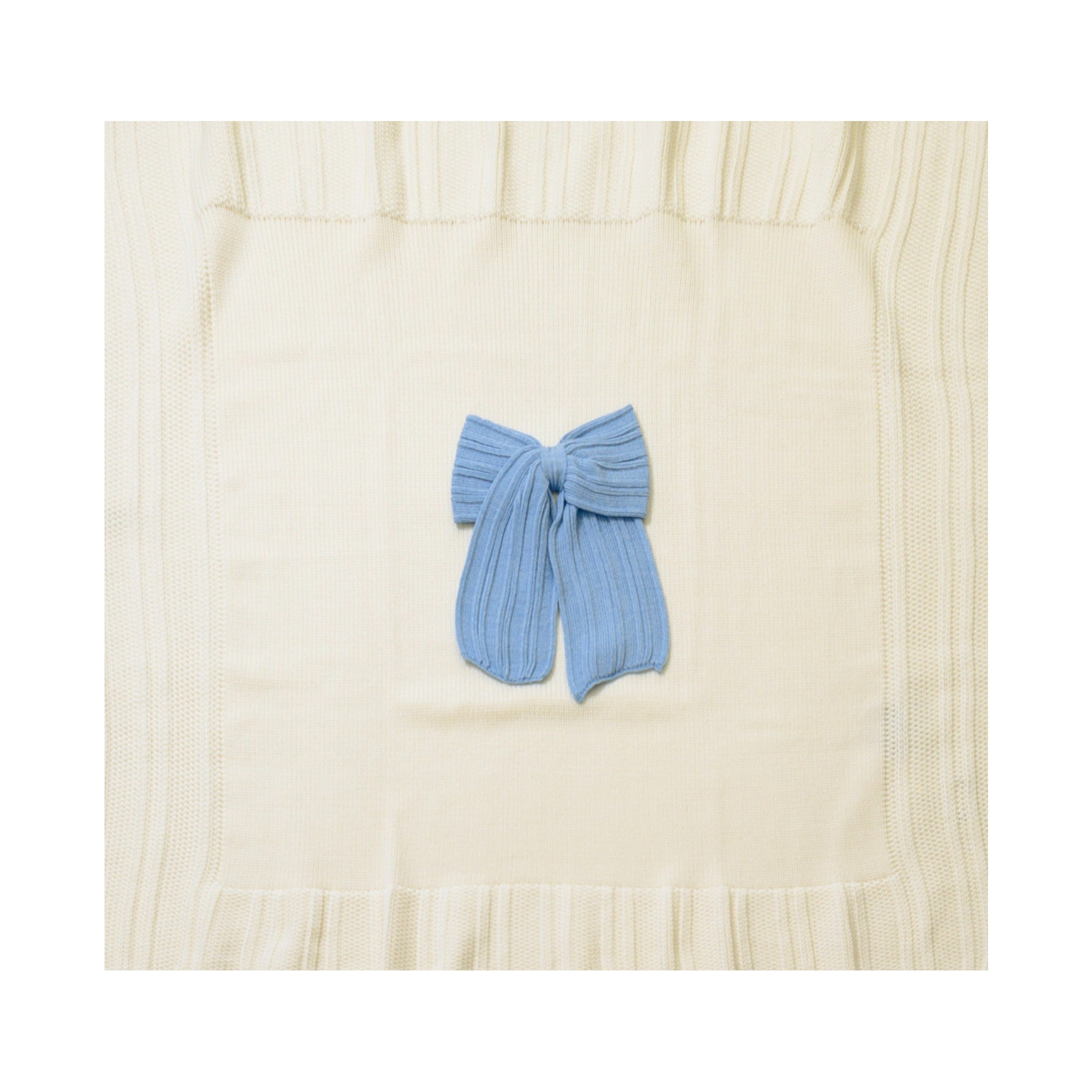 Baby Blanket PANNA Light Blue LE DODO' - Made in Italy E93-1009