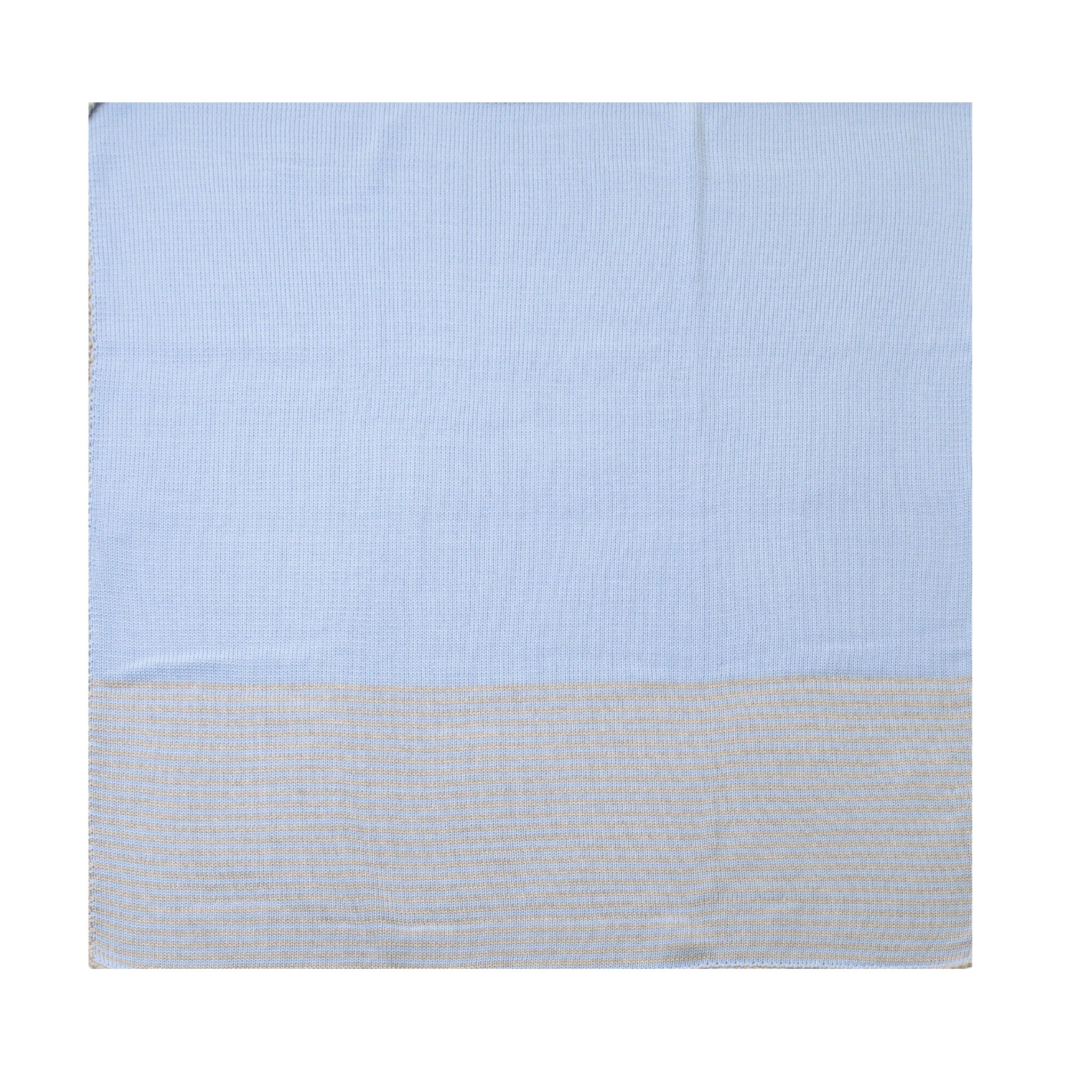LE DODO' Baby Blanket, SKY, Grey Stripes - Made in Italy E90-5003