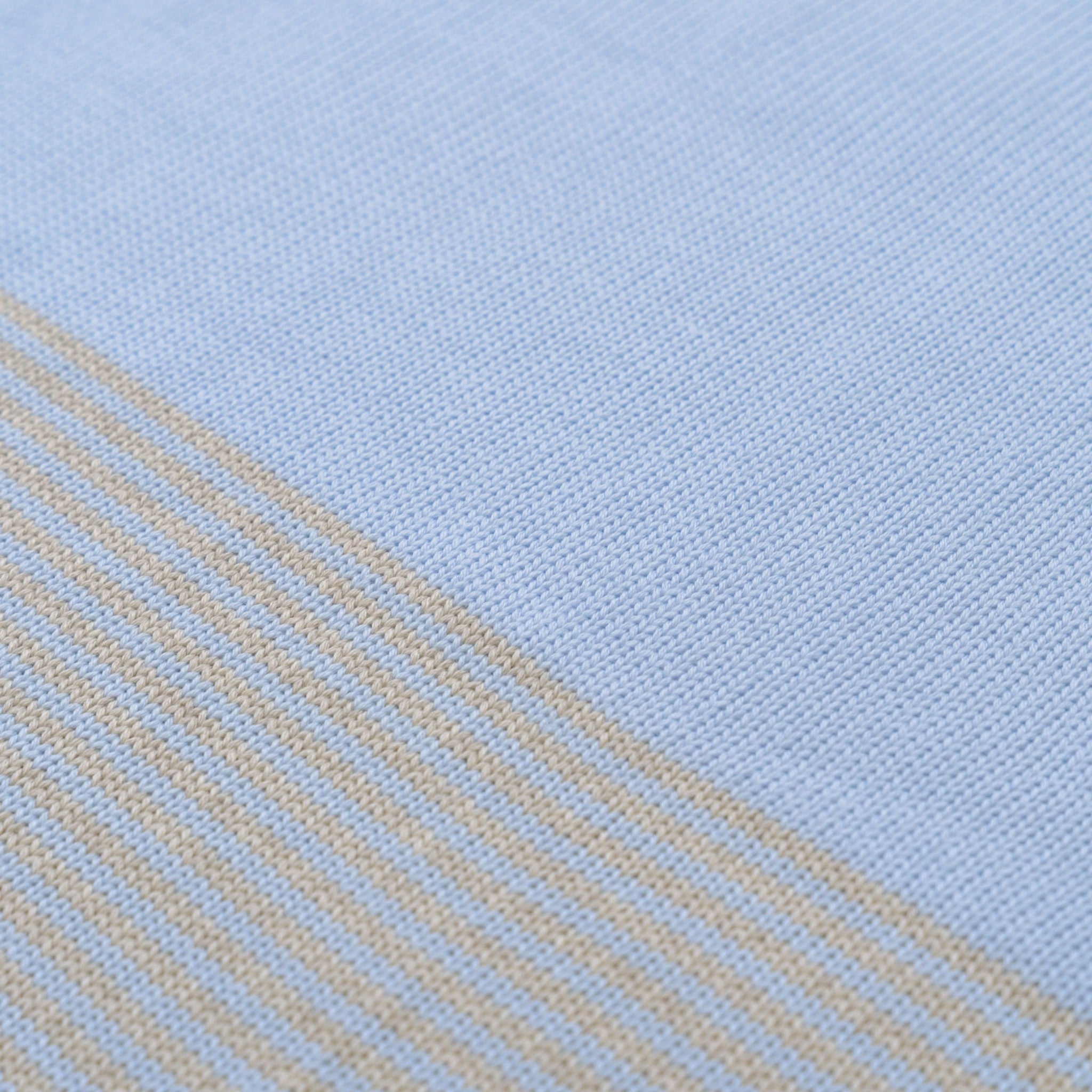 LE DODO' Baby Blanket, SKY, Grey Stripes - Made in Italy E90-5003