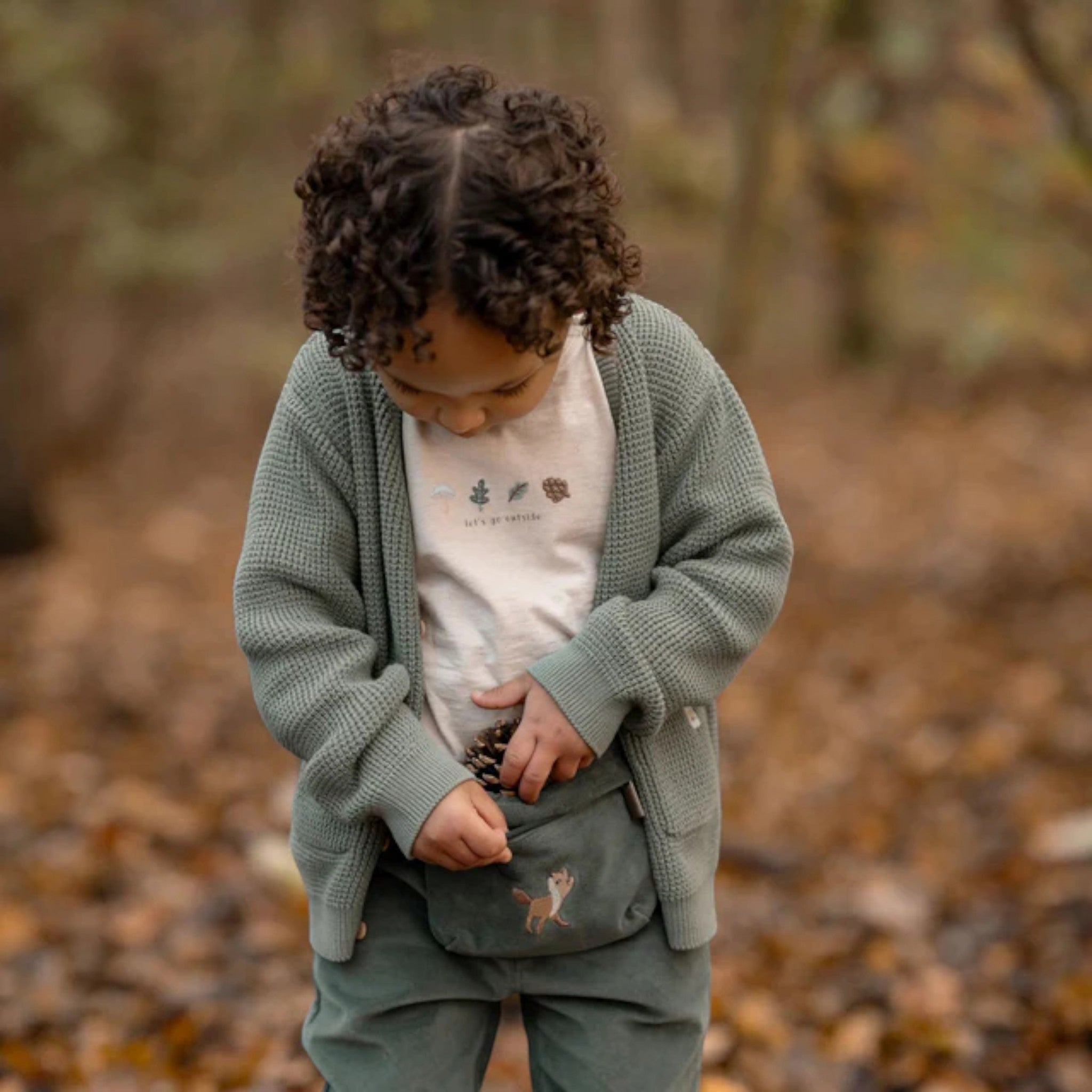 Maglietta manica lunga - Amici della foresta Bimbo Avorio CL25091055