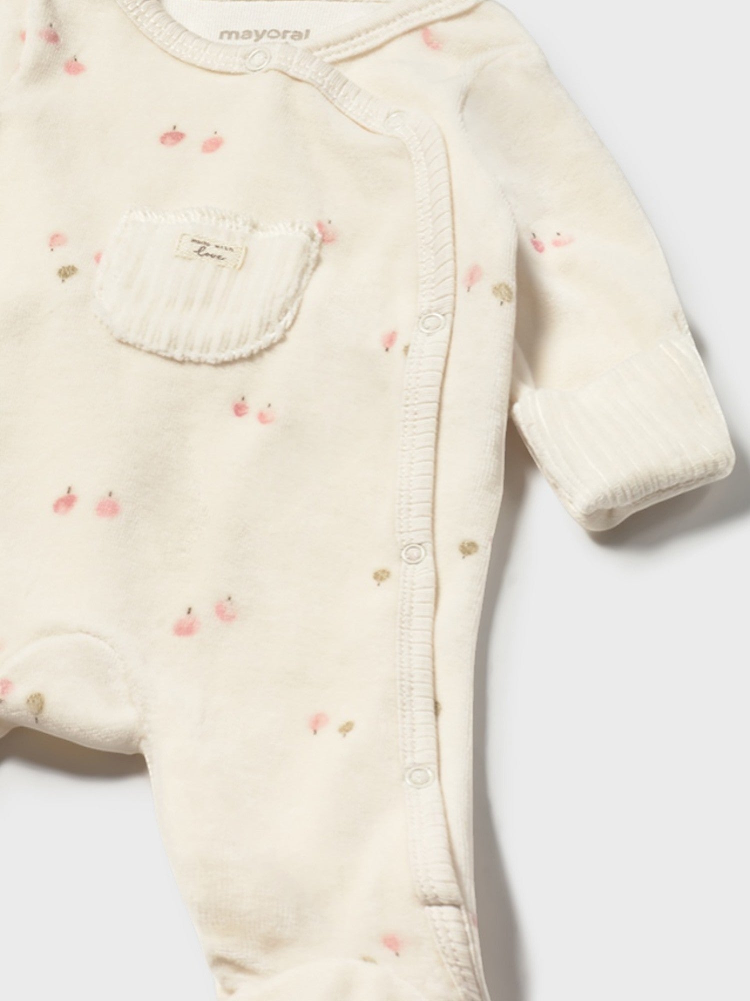 Pagliaccetto ciniglia Neonato Beige 2729/41 - NANU' BABY