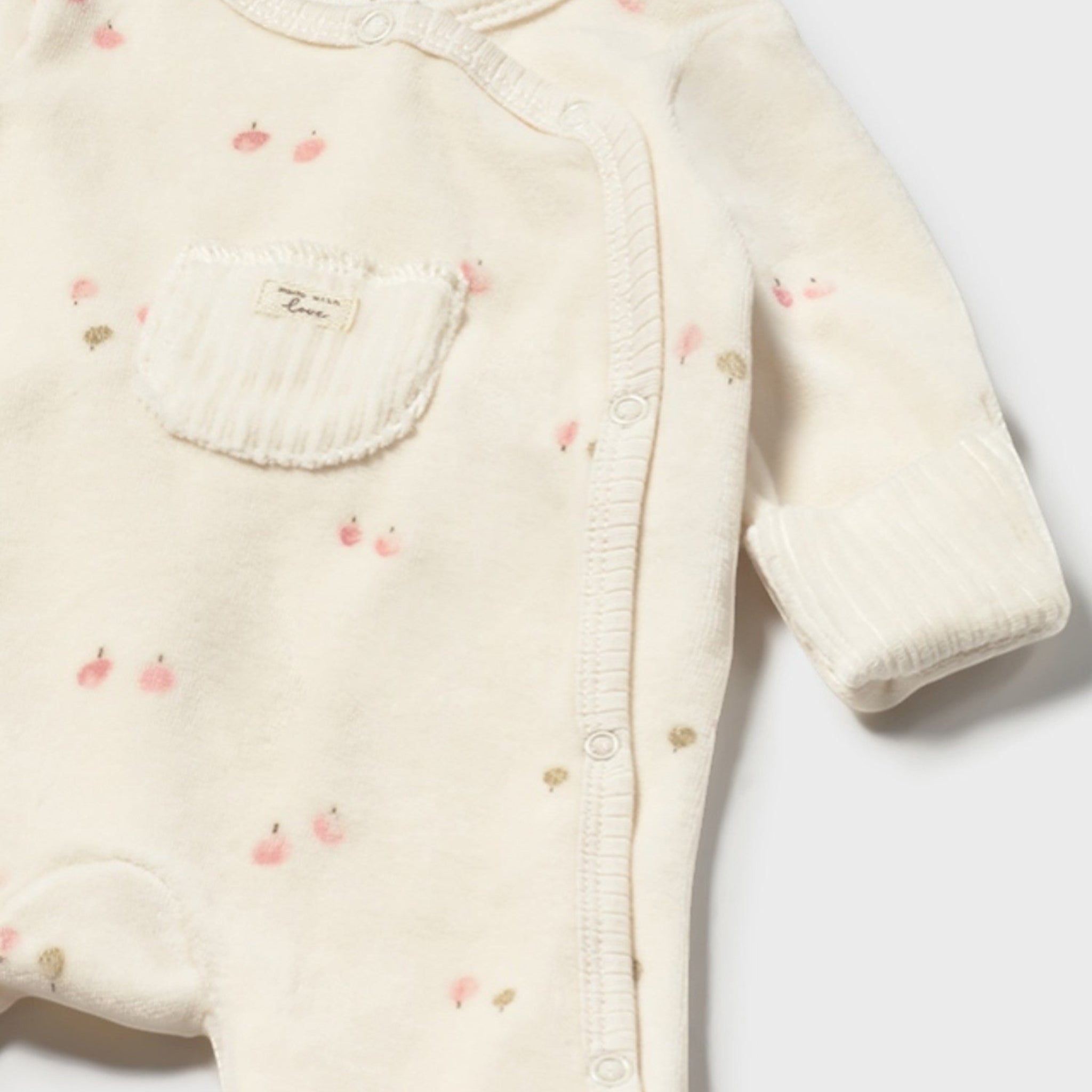 Baby girl's chenille romper, beige, 2729/41