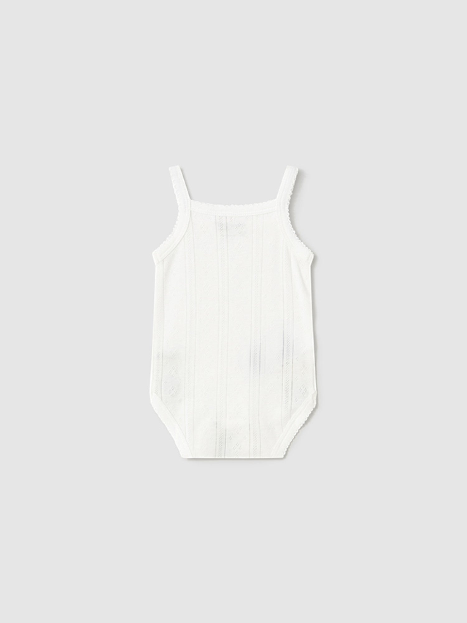 Body bretelle traforate Neonata Bianco 1745 /B