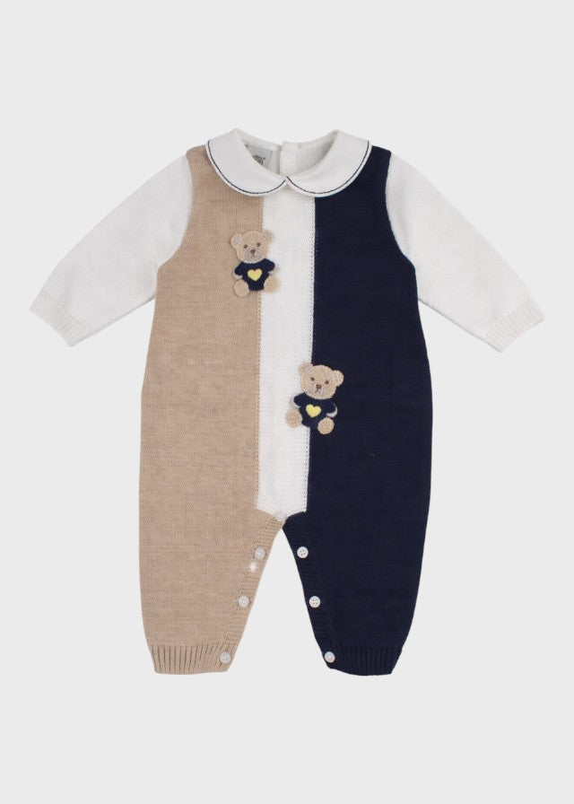 Tutina Teddy Ricamato Blu EK6010