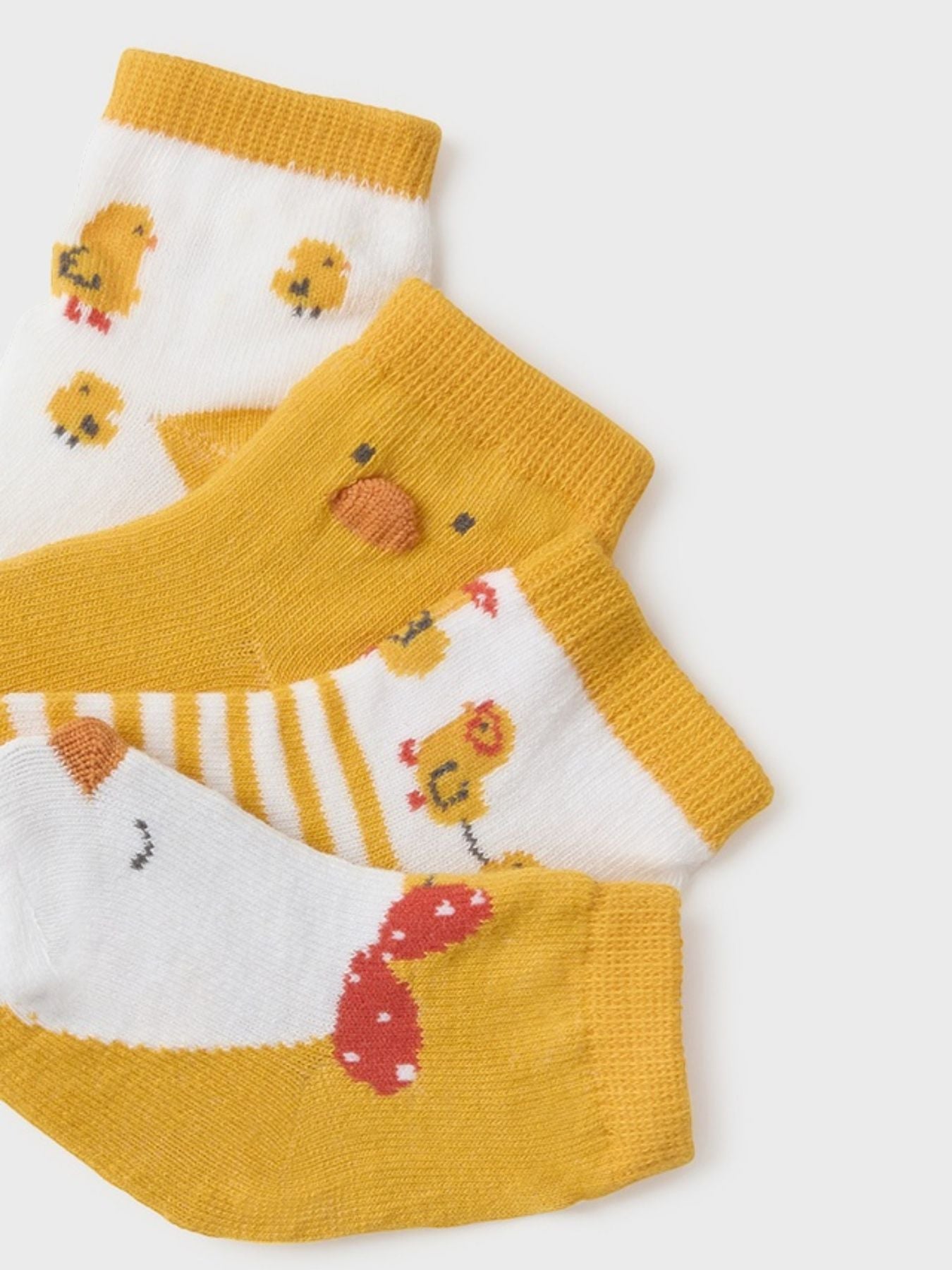 Set 4 calze GIALLO 9711/M - NANU' BABY
