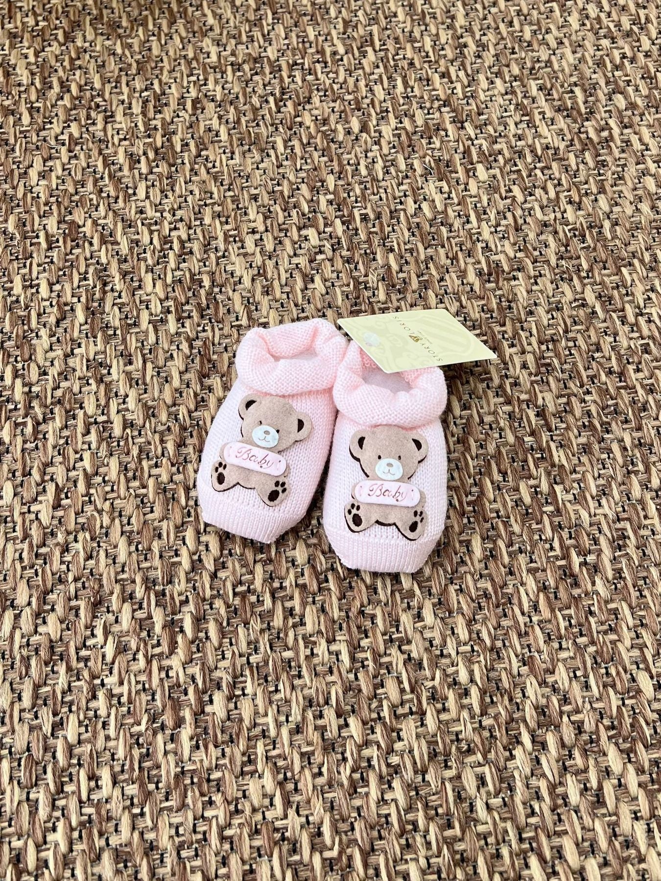 Babbucce Orsetto Baby Neonata ROSA 2835/1R - NANU' BABY
