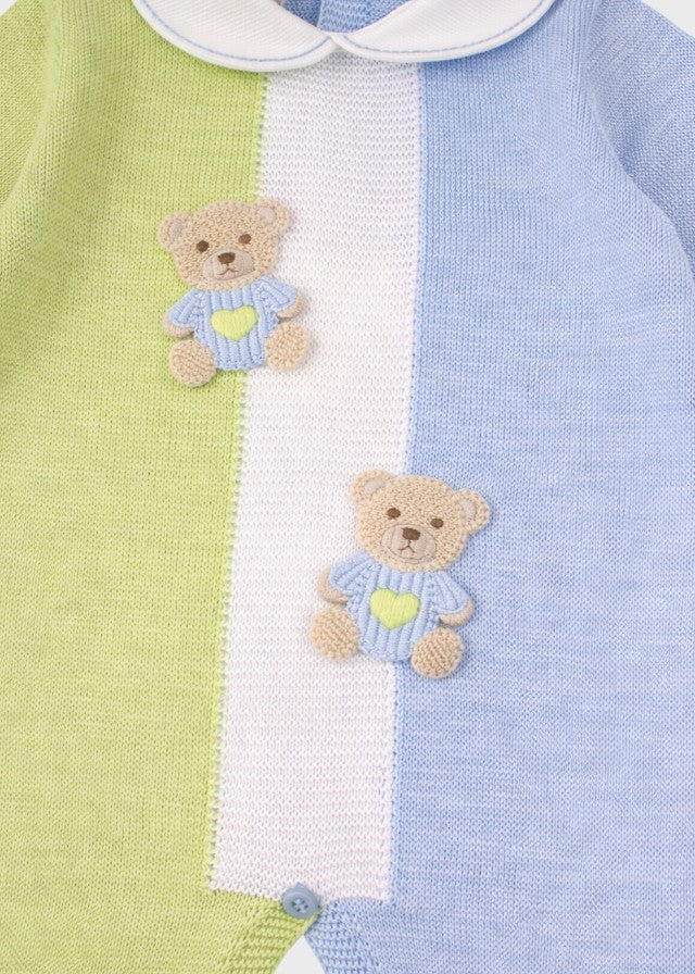 Tutina Teddy Ricamato Cielo EK6010/C