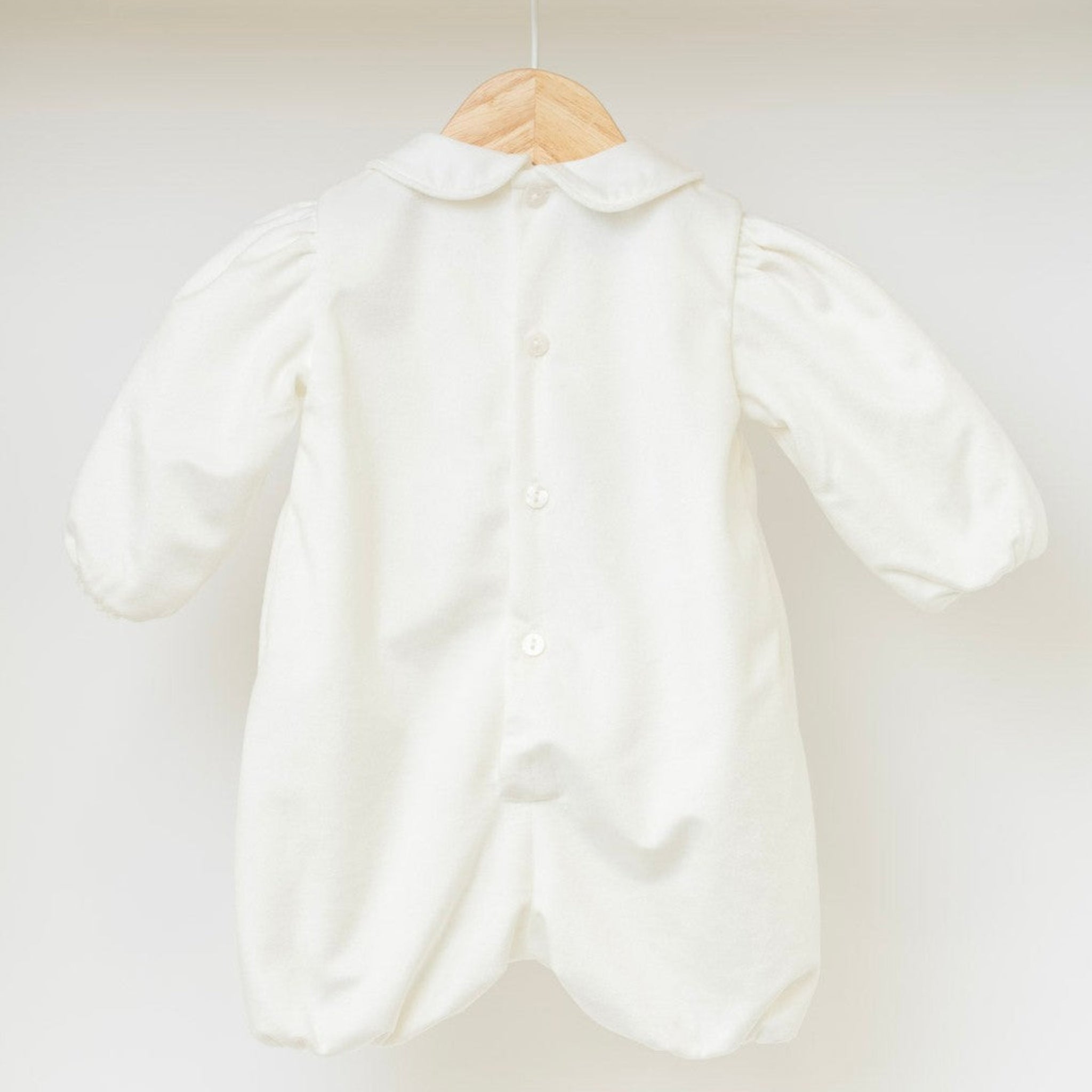 Pagliaccetto in velluto Neonato VANIGLIA IN6623 -  NANU' BABY