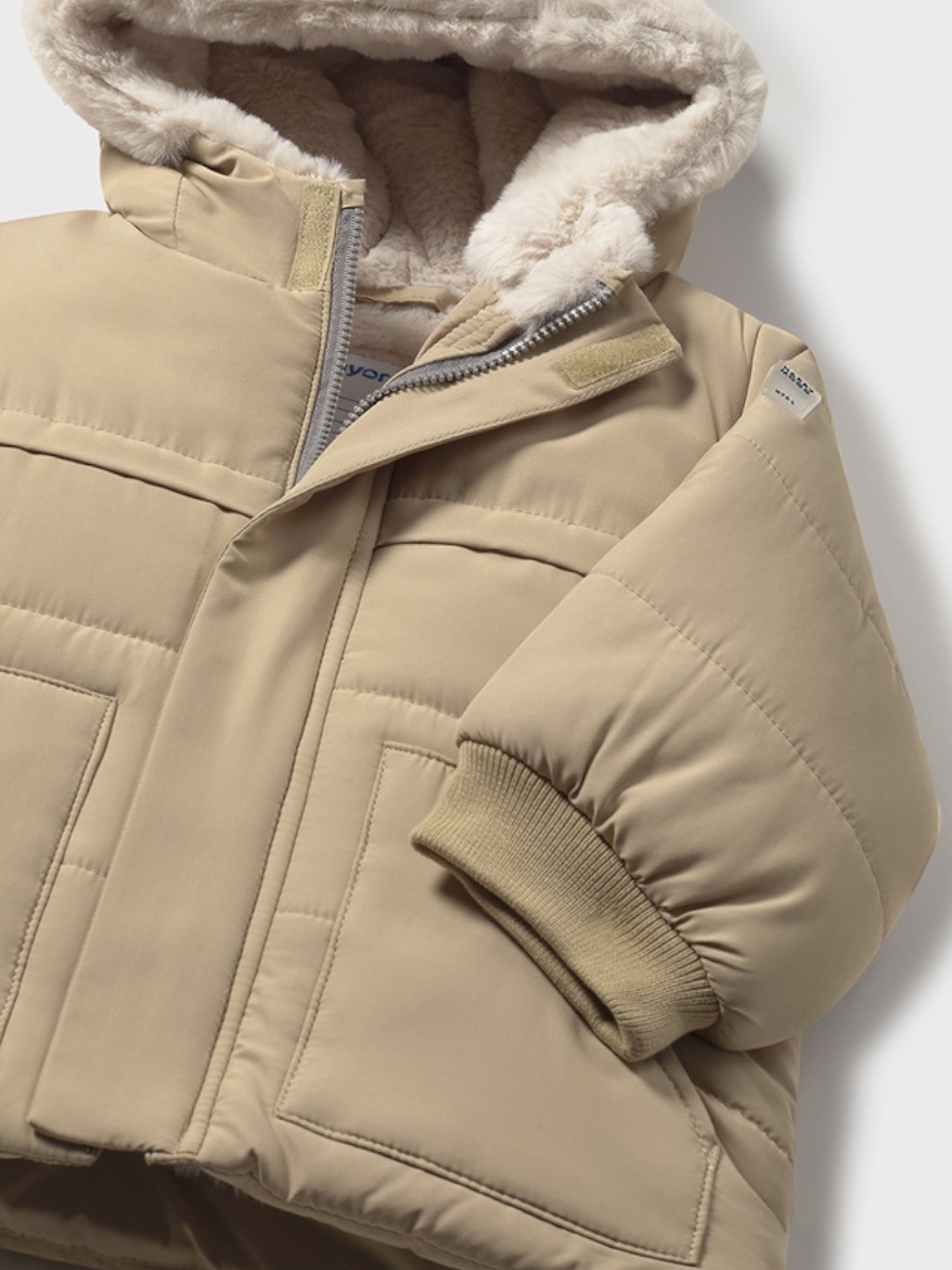 Giaccone orecchie pelo Bimbo Beige 2424/50 - NANU' BABY