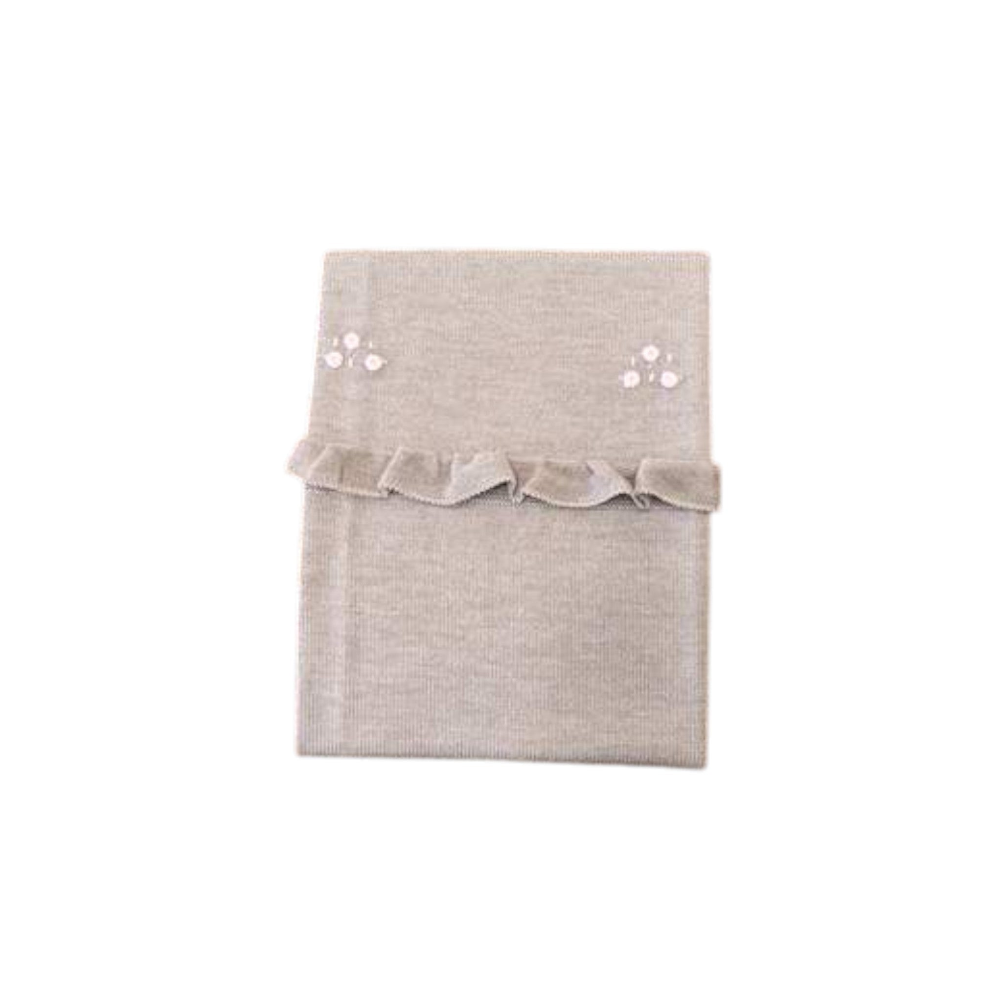 Baby Lord 125% Pure Wool Roselline Ruffle Blanket