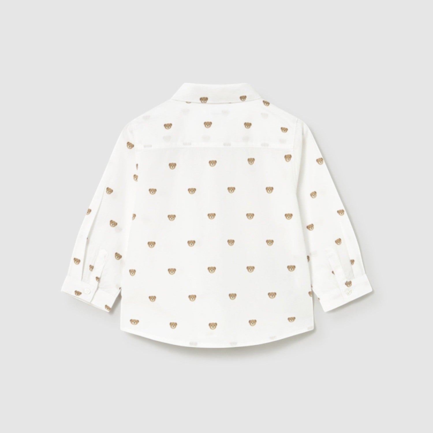 Camicia m/l stampata Bimbo Bianco 2107/87 -  NANU' BABY