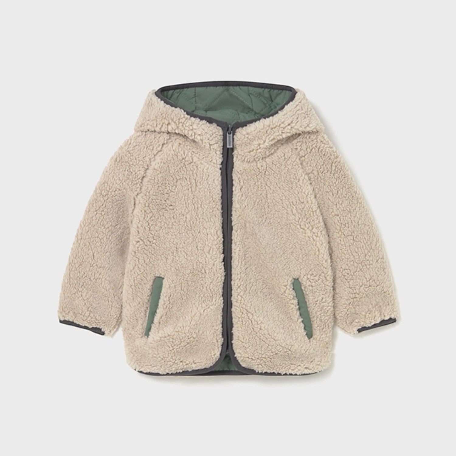 Giaccone trapuntato reversibi Bimbo Verde 2422/96 -  NANU' BABY