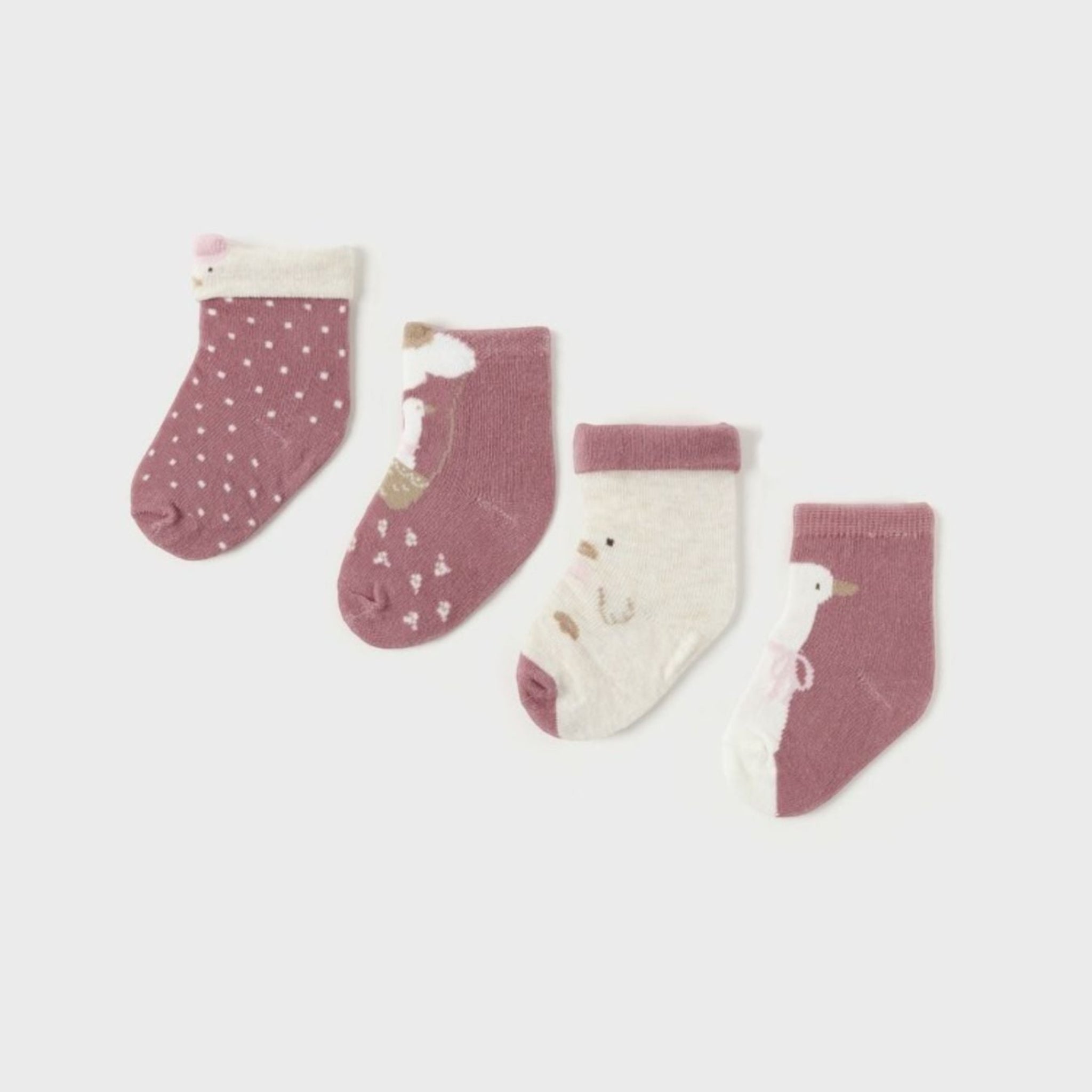 Set 4 calze  ROSA 2G-9762/R -  NANU' BABY