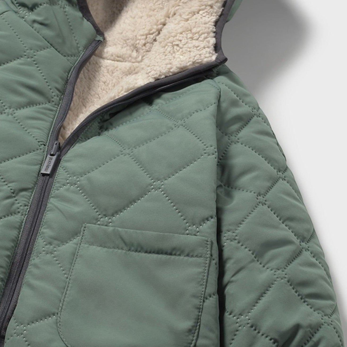 Giaccone trapuntato reversibi Bimbo Verde 2422/96 -  NANU' BABY