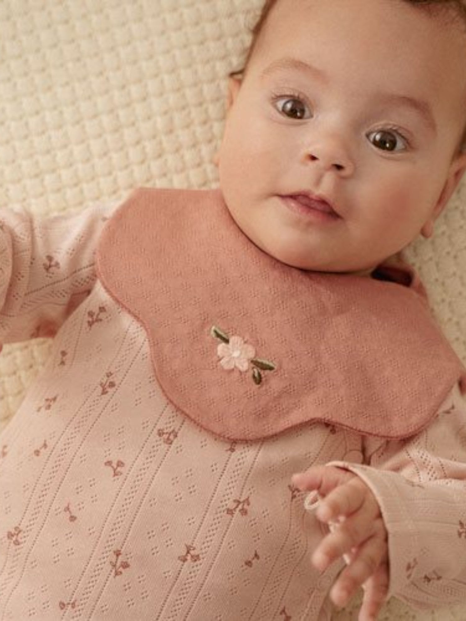 Bavetta in cotone Neonata ROSA CL25229010