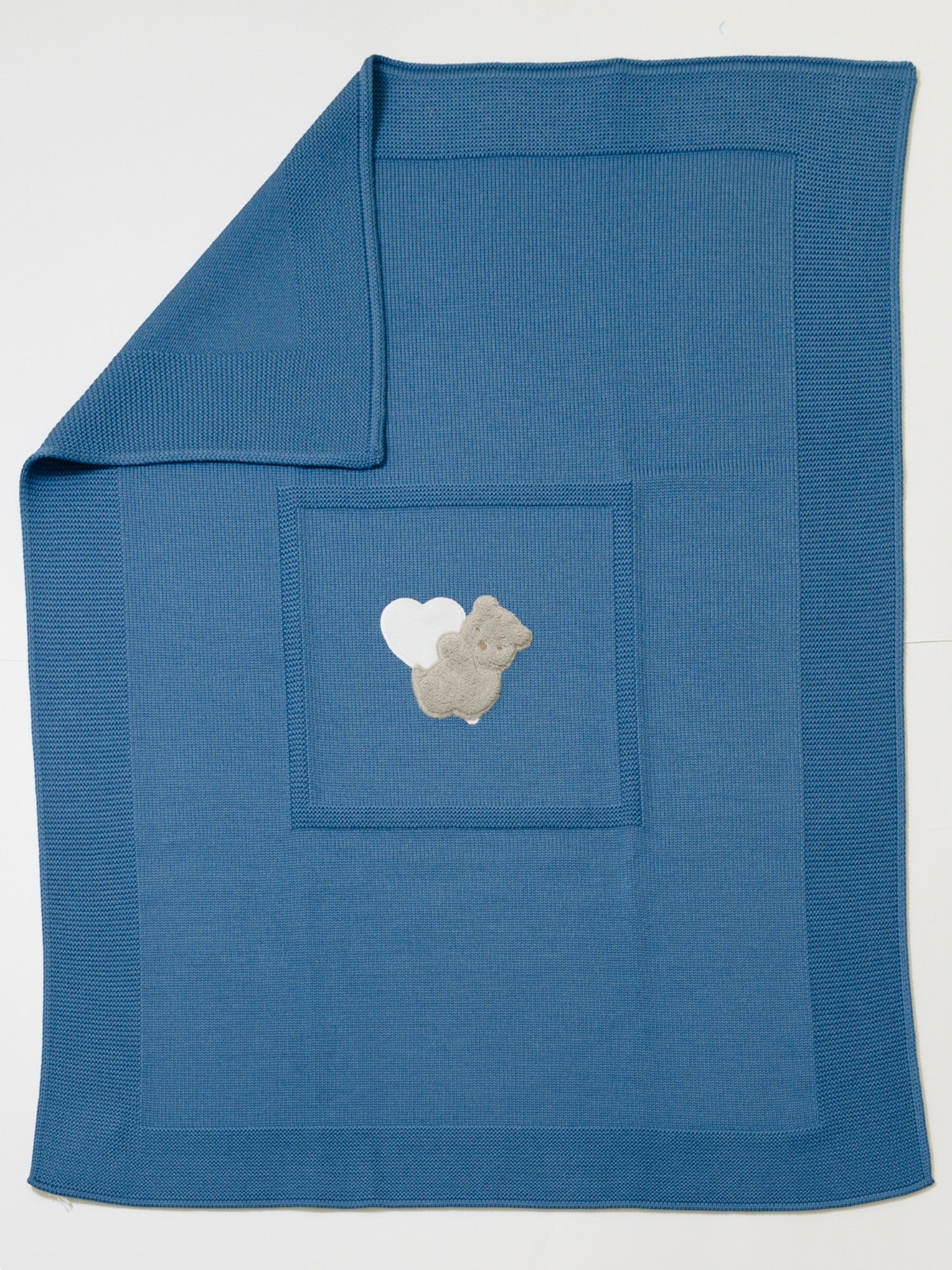 Coperta Teddy Love Neonato BLU TEDDY LOVE 133/I - NANU' BABY