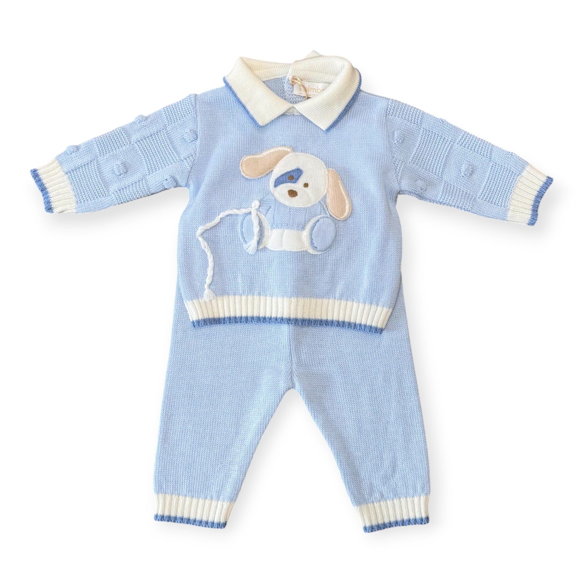 Newborn Baby Boy Outfit, SKY, Little Dog 7798
