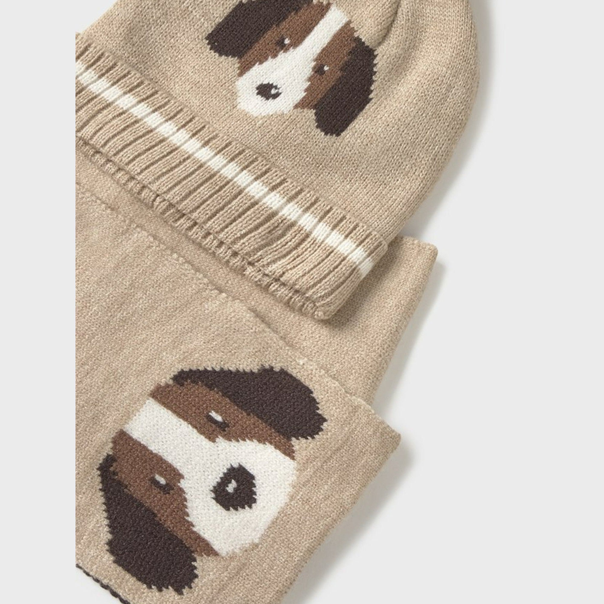 Comp.cappello e sciarpa  Beige 10018/62 -  NANU' BABY