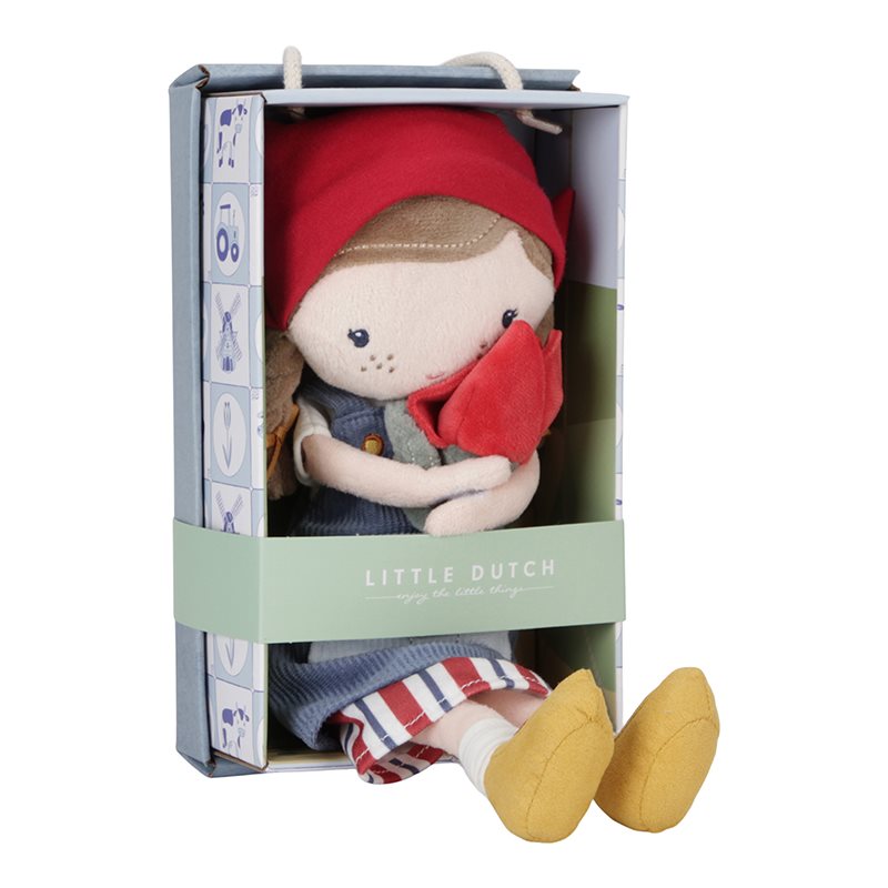 Bambola coccolosa Contadina olandese Rosa  MULTICOLORE LD4564 -  NANU' BABY