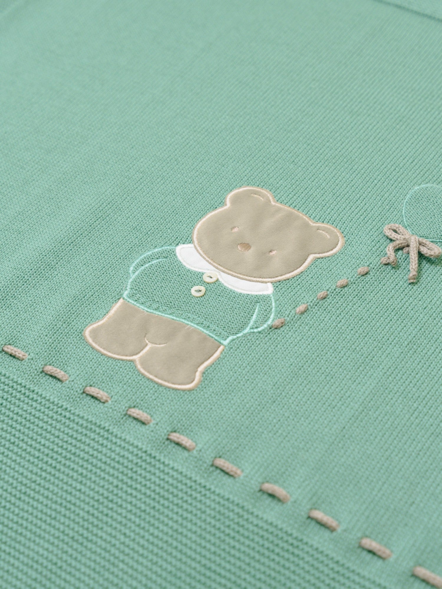 Coperta Teddy Bear Neonato Verde TEDDY BEAR/140-V - NANU' BABY