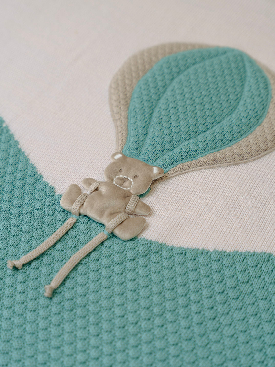 Coperta Mongolfiera Neonato VERDE IN5780/V - NANU' BABY