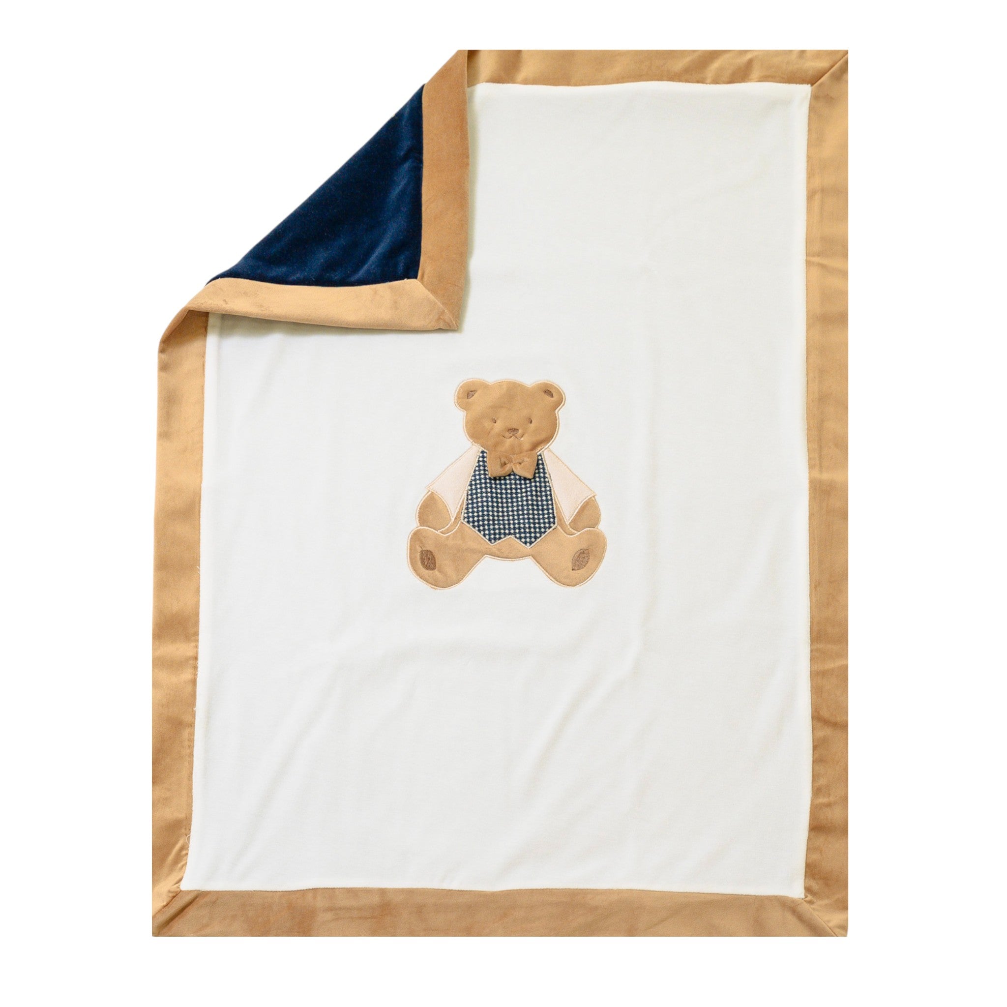 Baby Blanket, Cream Chenille, SARTORIA DEI PICCOLI (code LC1111)