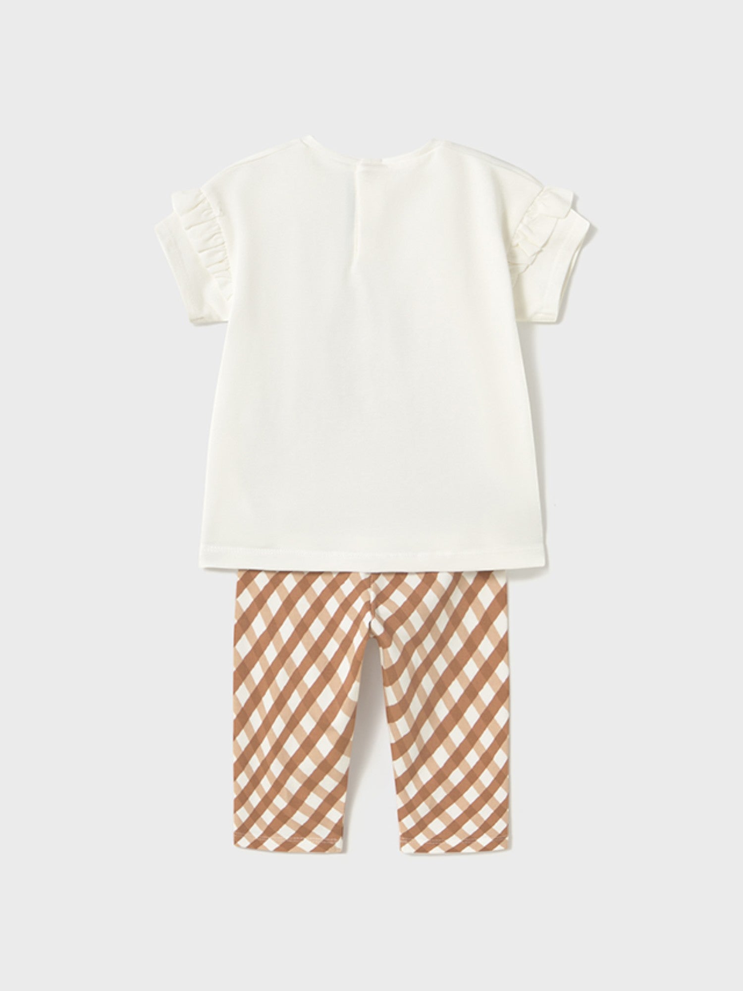 Comp.leggings stampato Bimba MARRONE 1739/39
