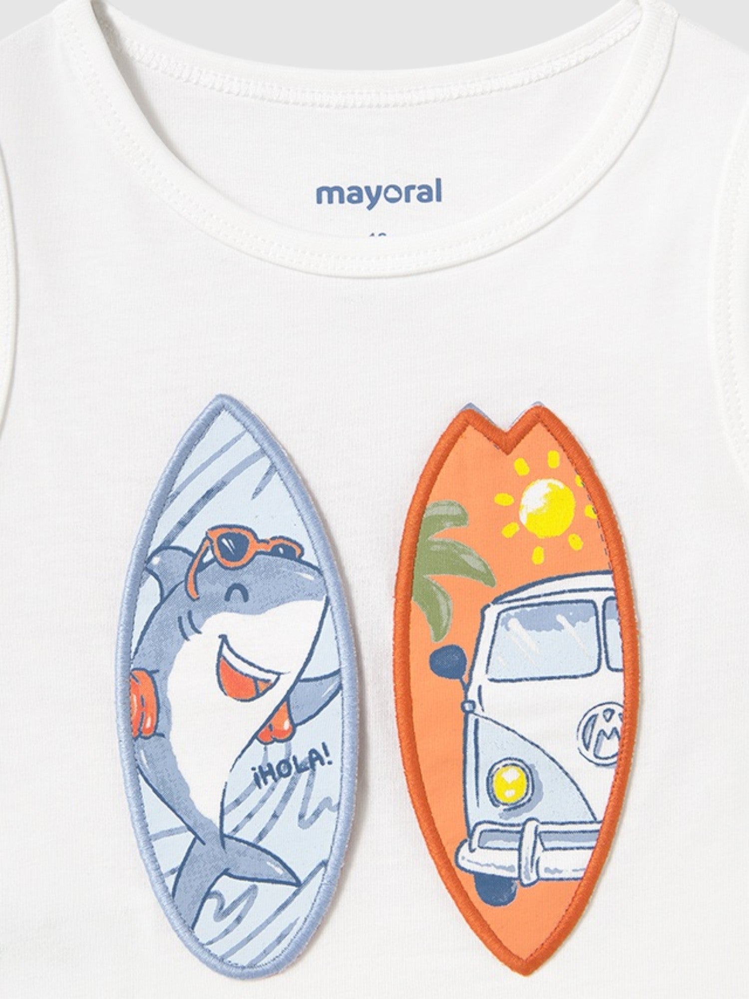 Canottiera play tavole surf Bimbo BIANCO 1069/68