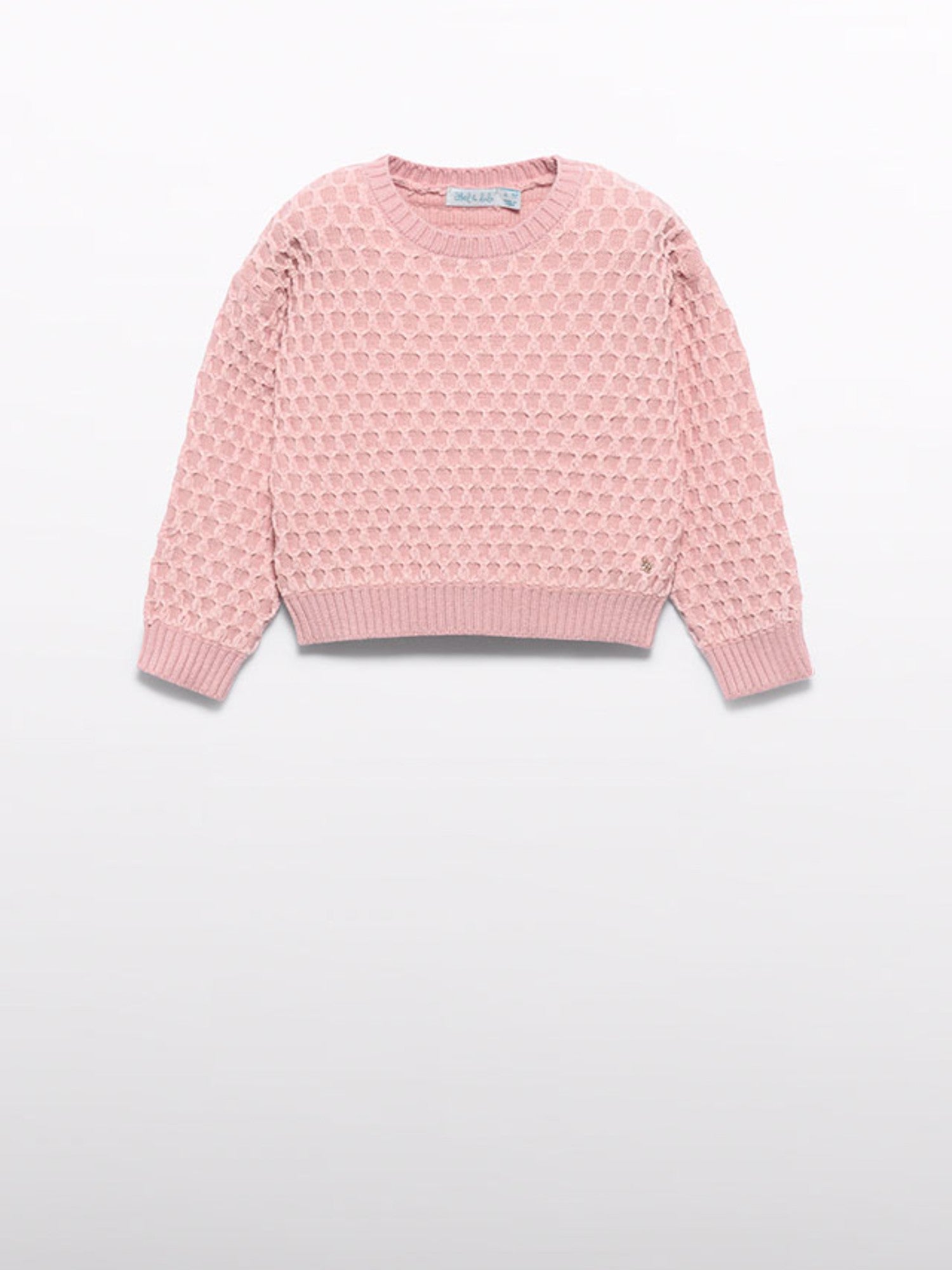 Maglione jacquard ciniglia Bimba Rosa 5828/8 - NANU' BABY