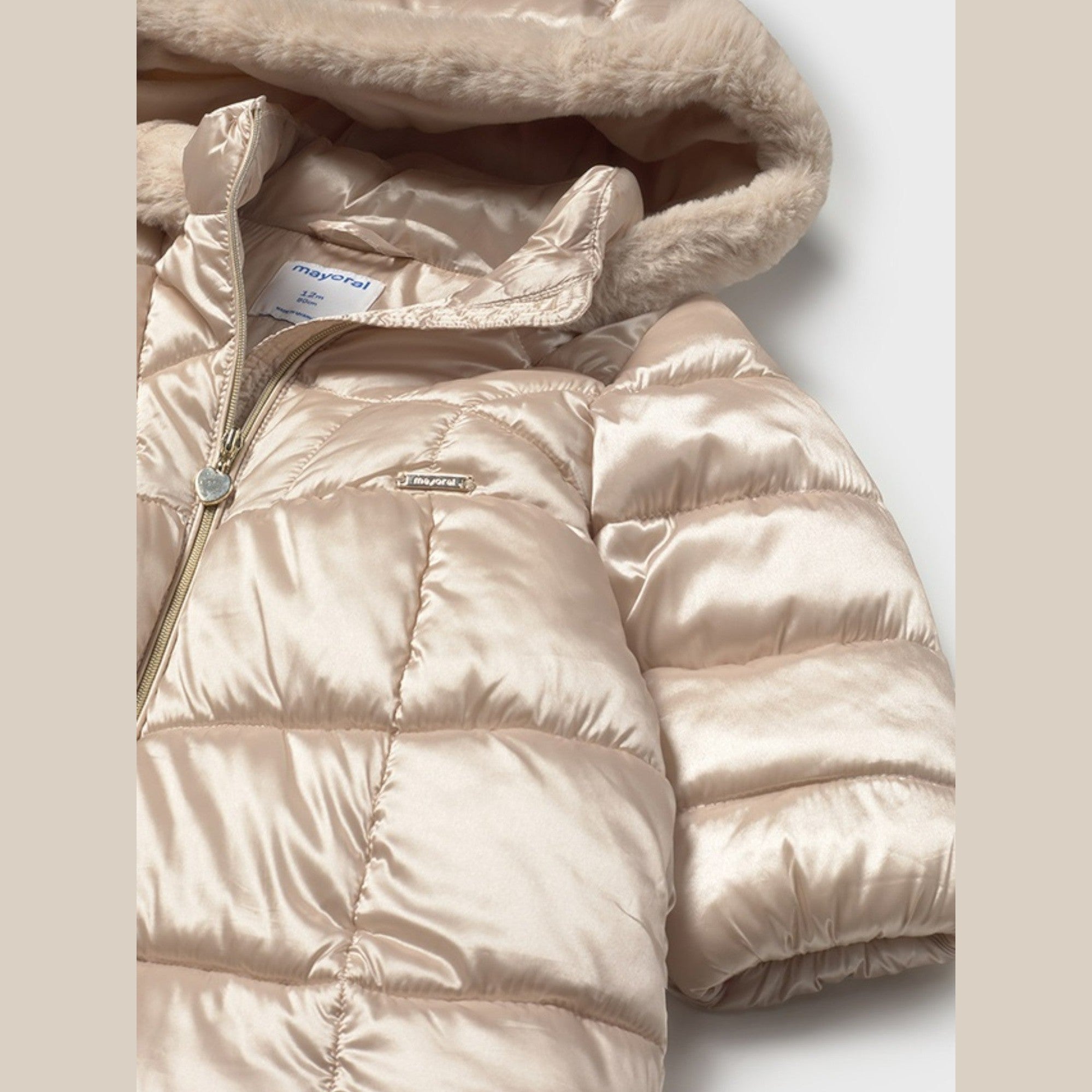 Giaccone lungo Bimba Beige 2436/55 -  NANU' BABY