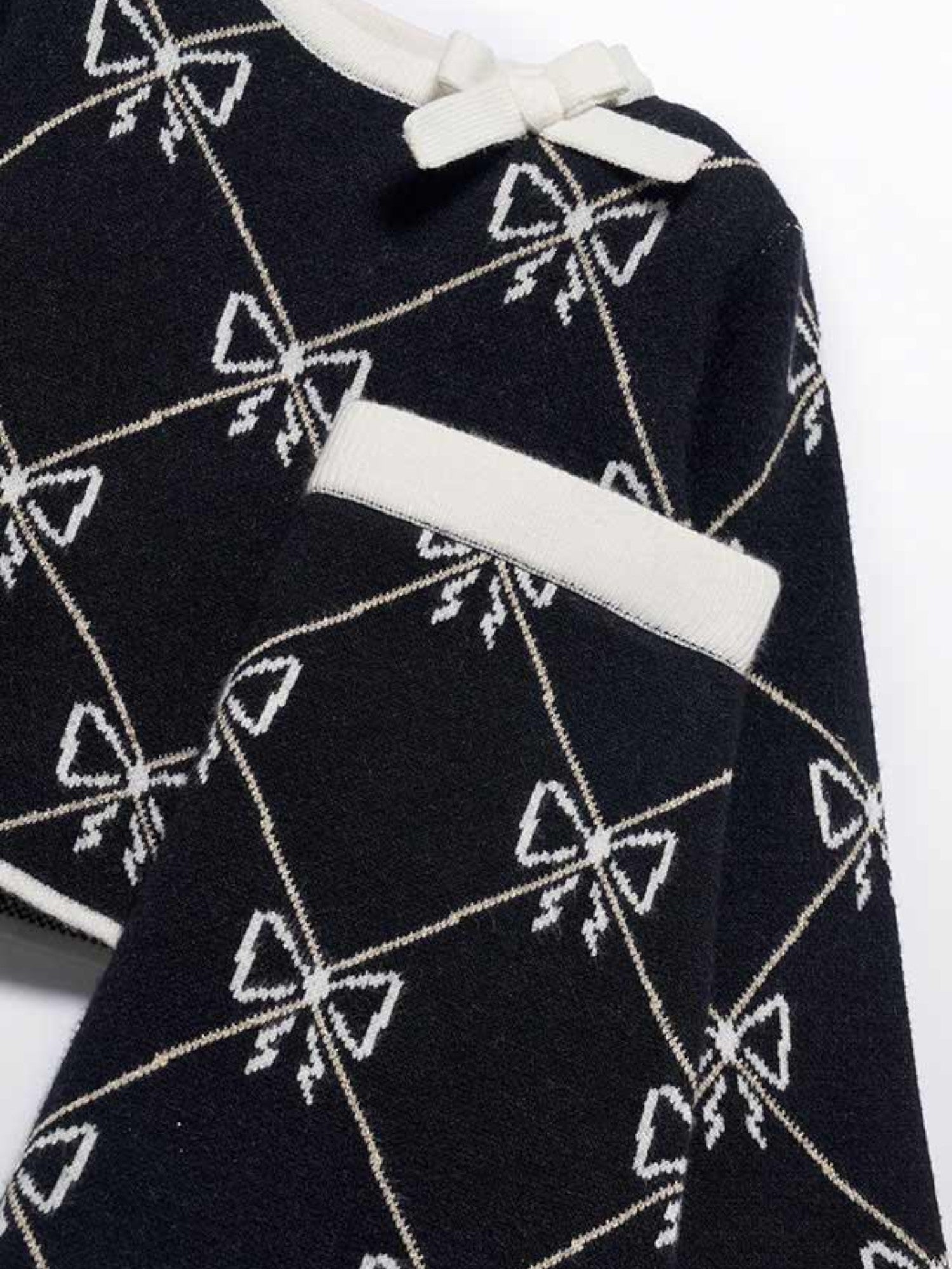 Compl. gonna tricot jacquard Bimba Nero 5538/8 - NANU' BABY