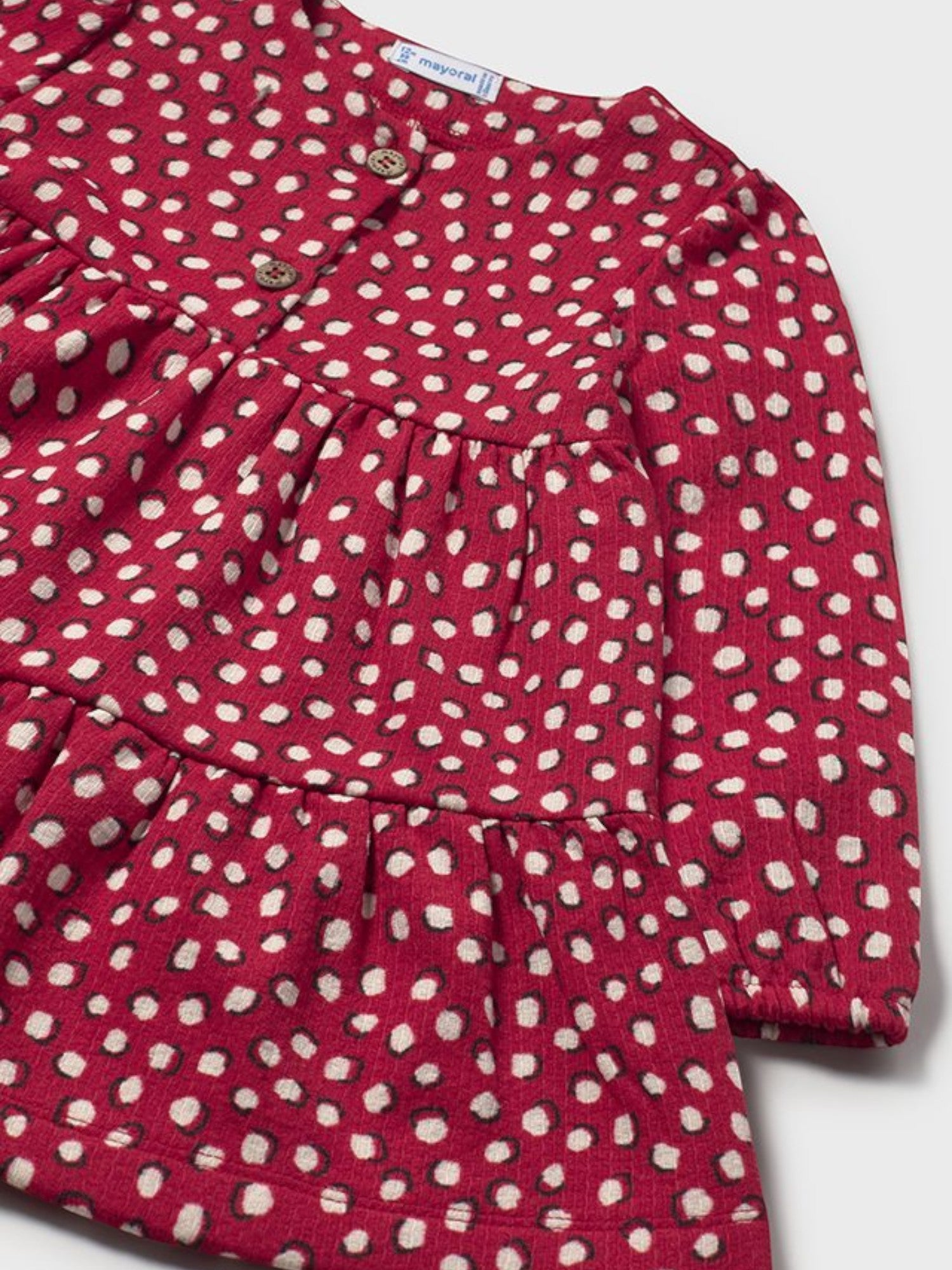 Abito punto strutturato Bimba Rosso 2915/40