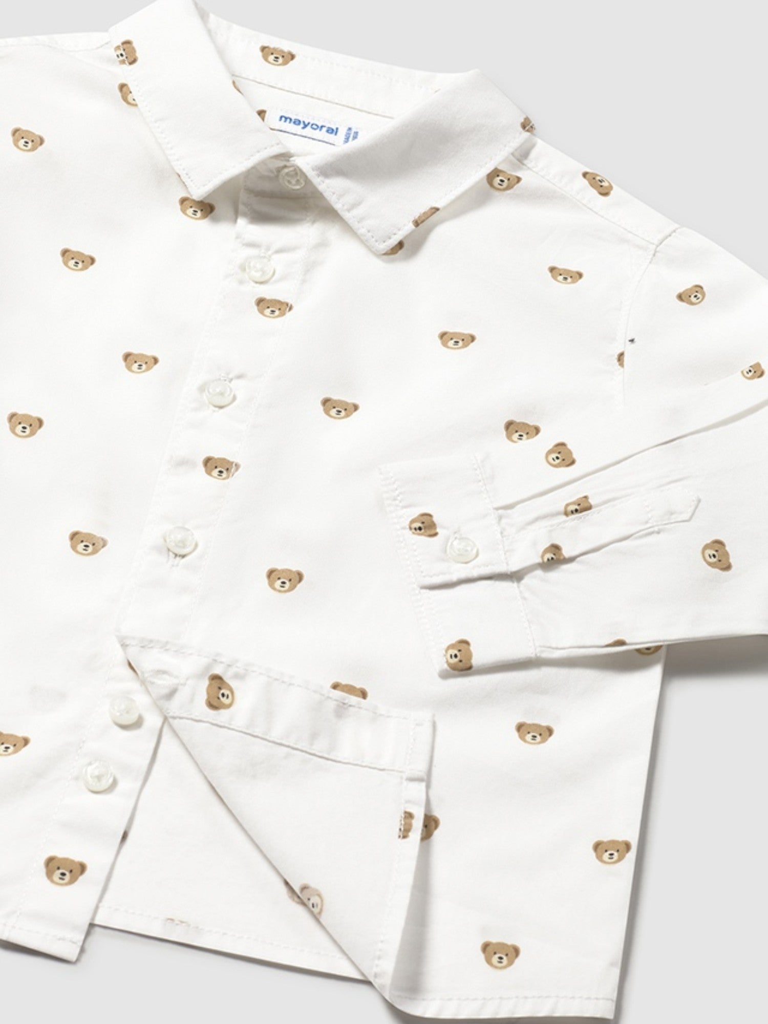 Camicia m/l stampata Bimbo Bianco 2107/87 - NANU' BABY