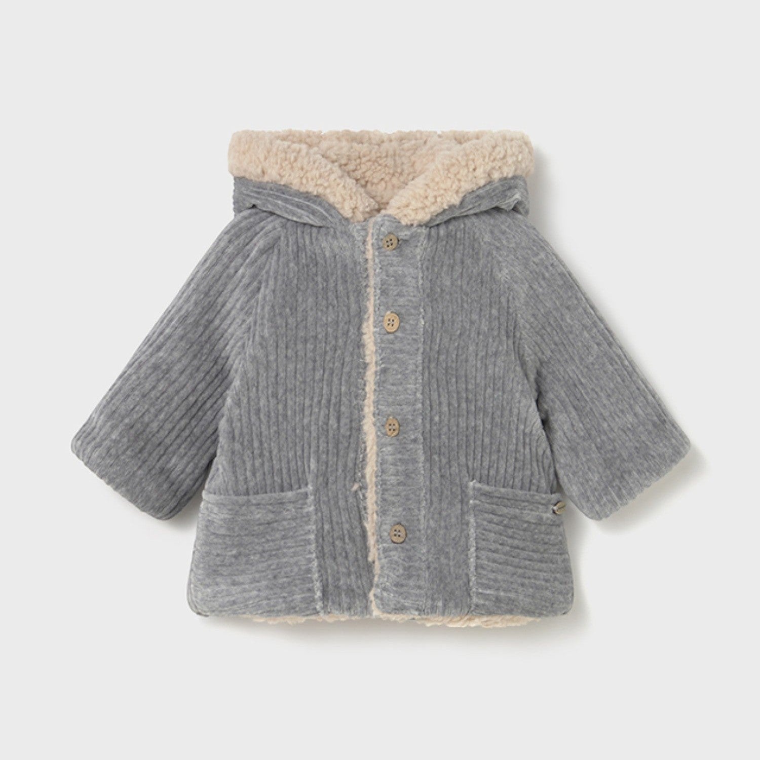 Cappotto reversibile Bimbo Grigio 2496/81 -  NANU' BABY