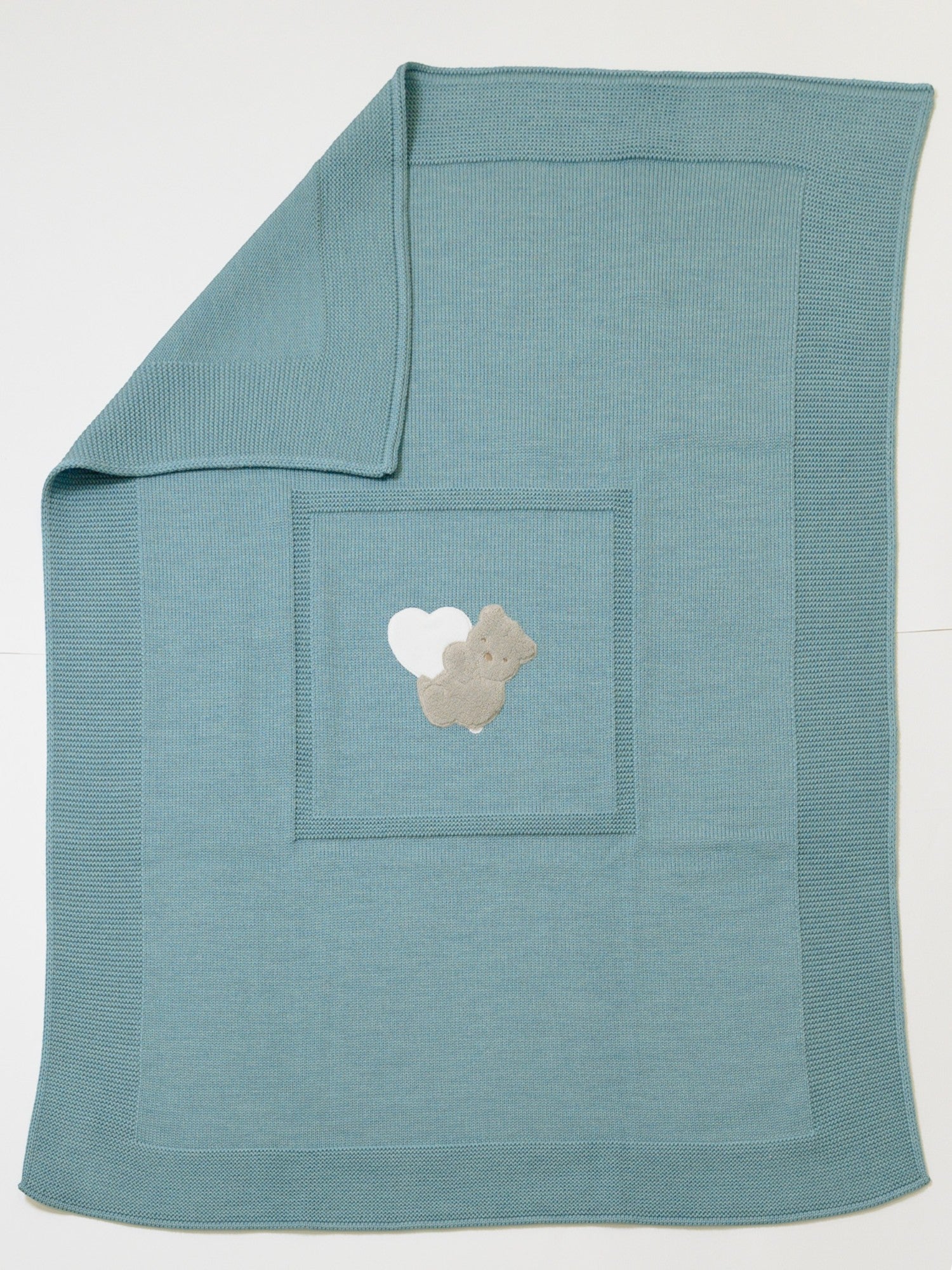 Coperta Teddy Love Neonato VERDE TEDDY LOVE 133 - NANU' BABY