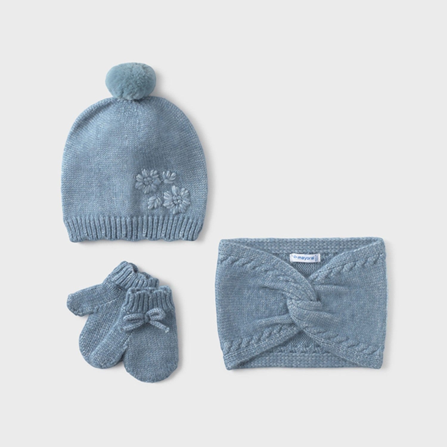 Completo cappello mutanda muffol  CIELO 10019/46 -  NANU' BABY