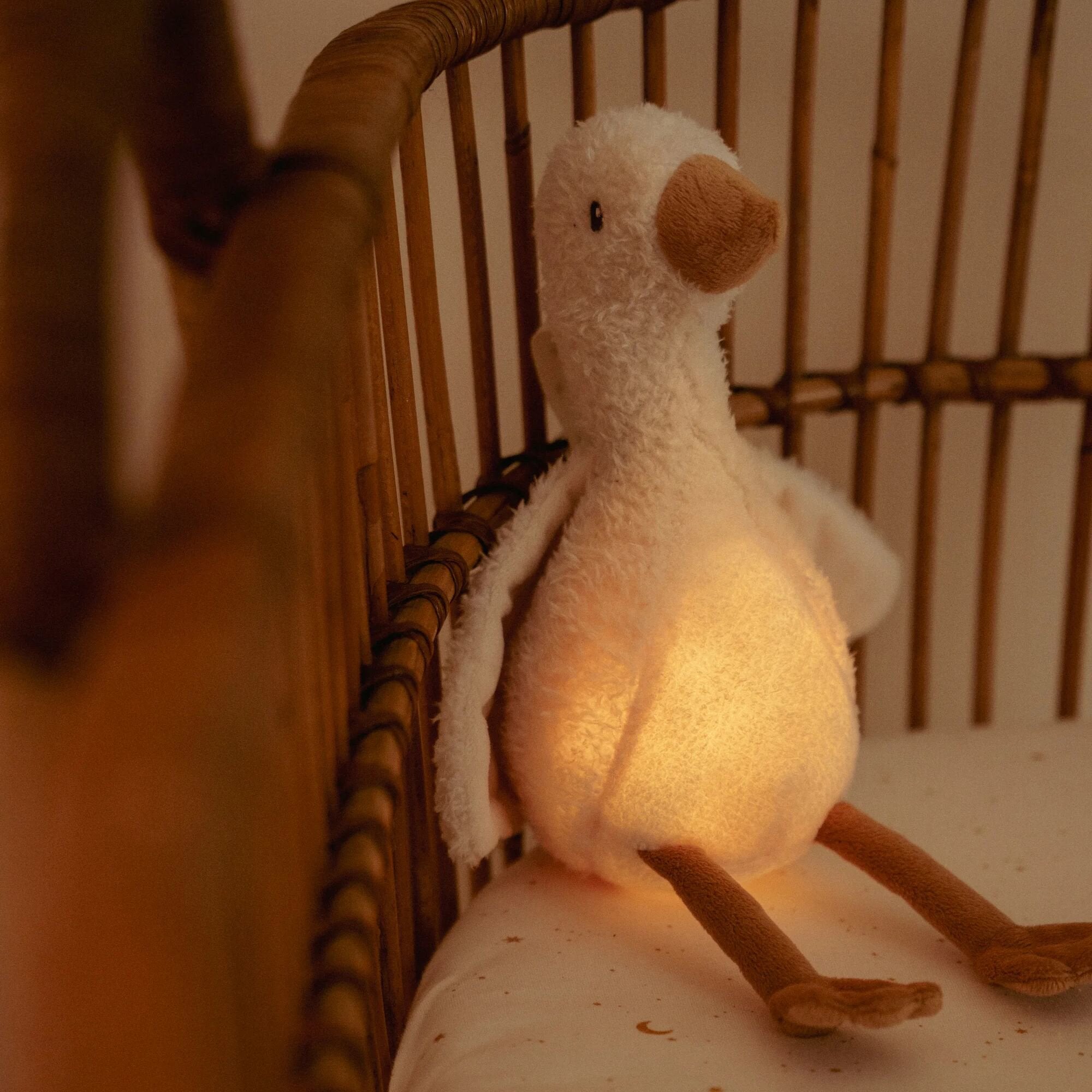 Luce notturna con suoni - Baby Goose  Bianco LD8440 -  NANU' BABY