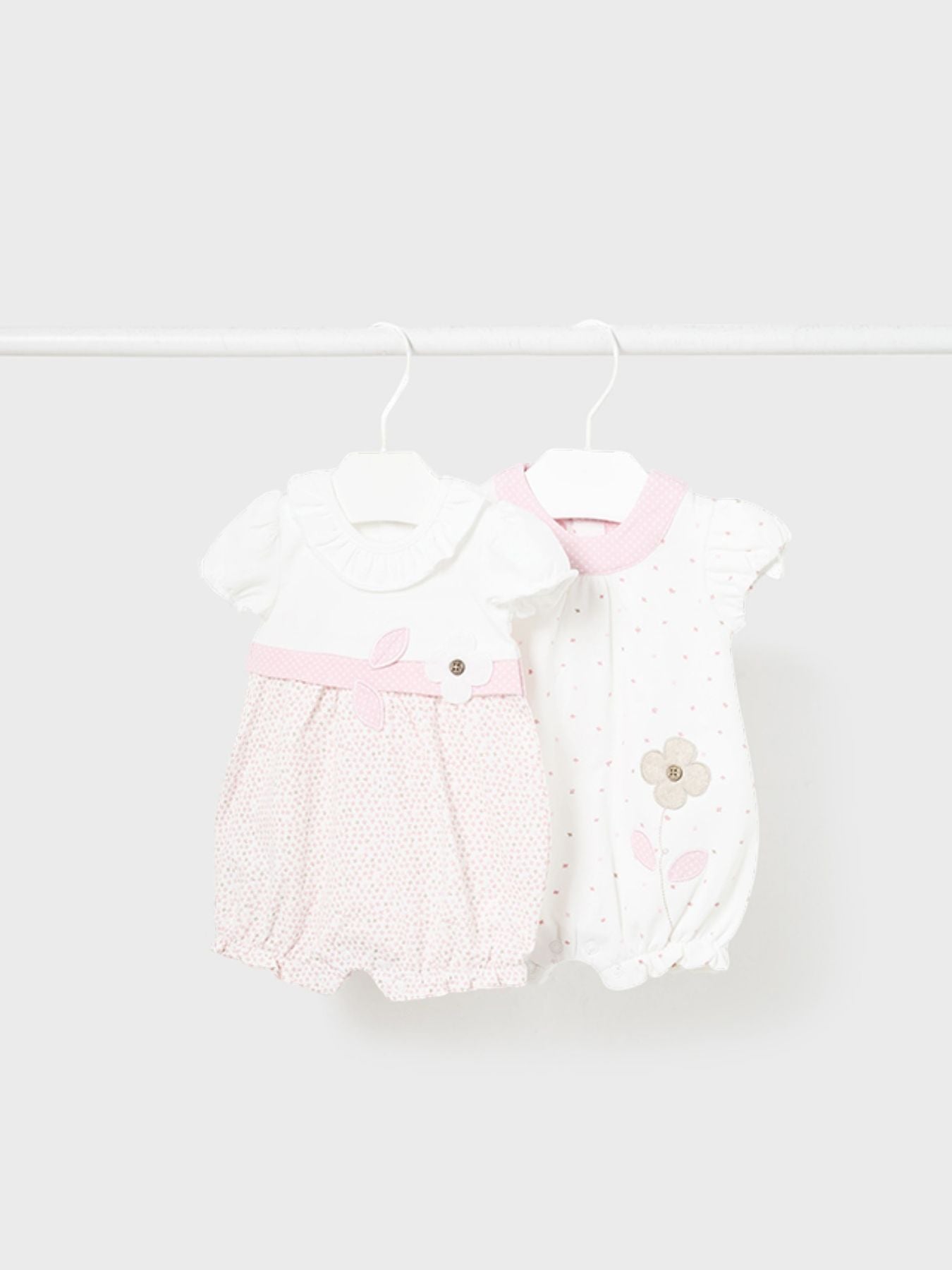 Set 2 pagliaccetti corti Bimba ROSA 1710