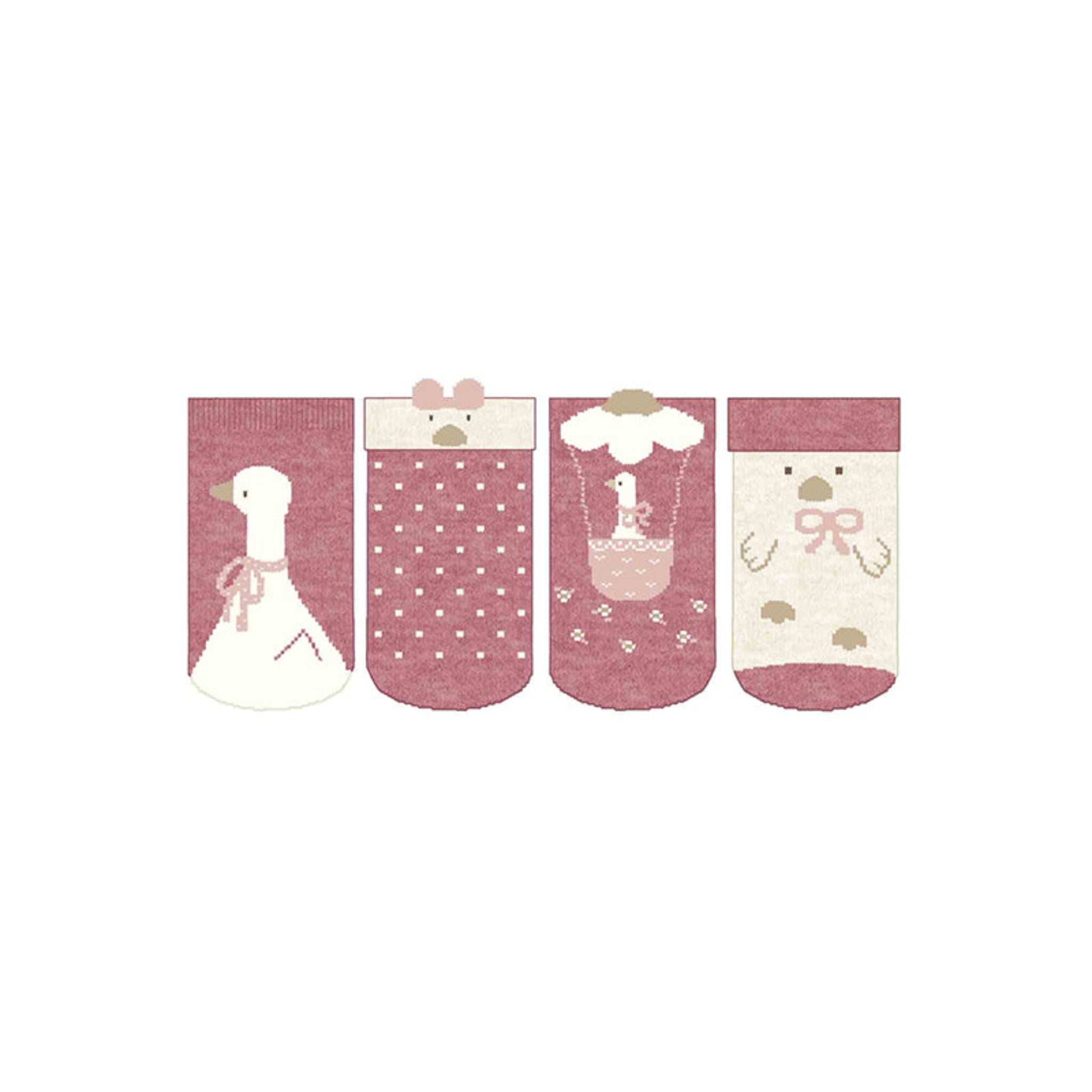 Set 4 calze  ROSA 2G-9762/R -  NANU' BABY