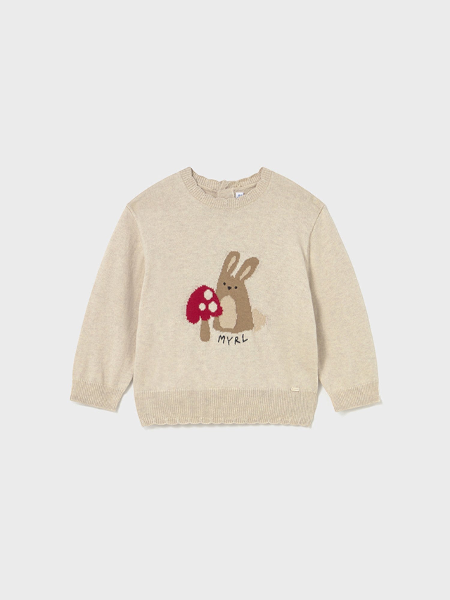 Maglione fino jacquard Bimba Beige 2354/21 - NANU' BABY