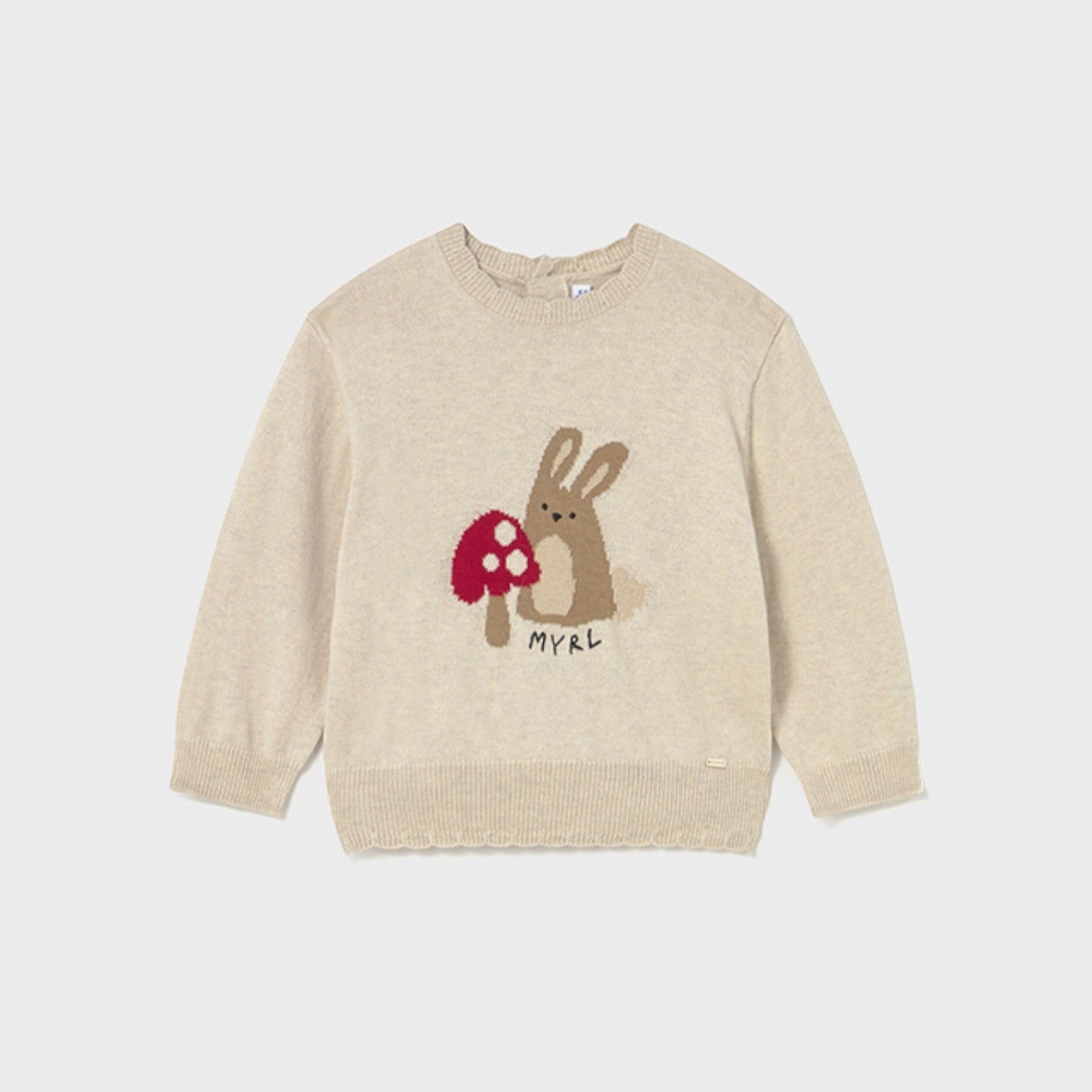 Maglione fino jacquard Bimba Beige 2354/21 -  NANU' BABY