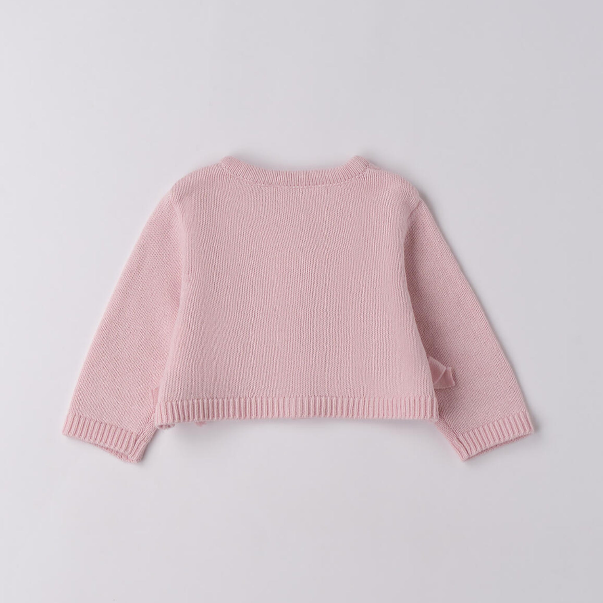 Cardigan Tricot Cotone Lana Bimba Rosa 3F703/2714