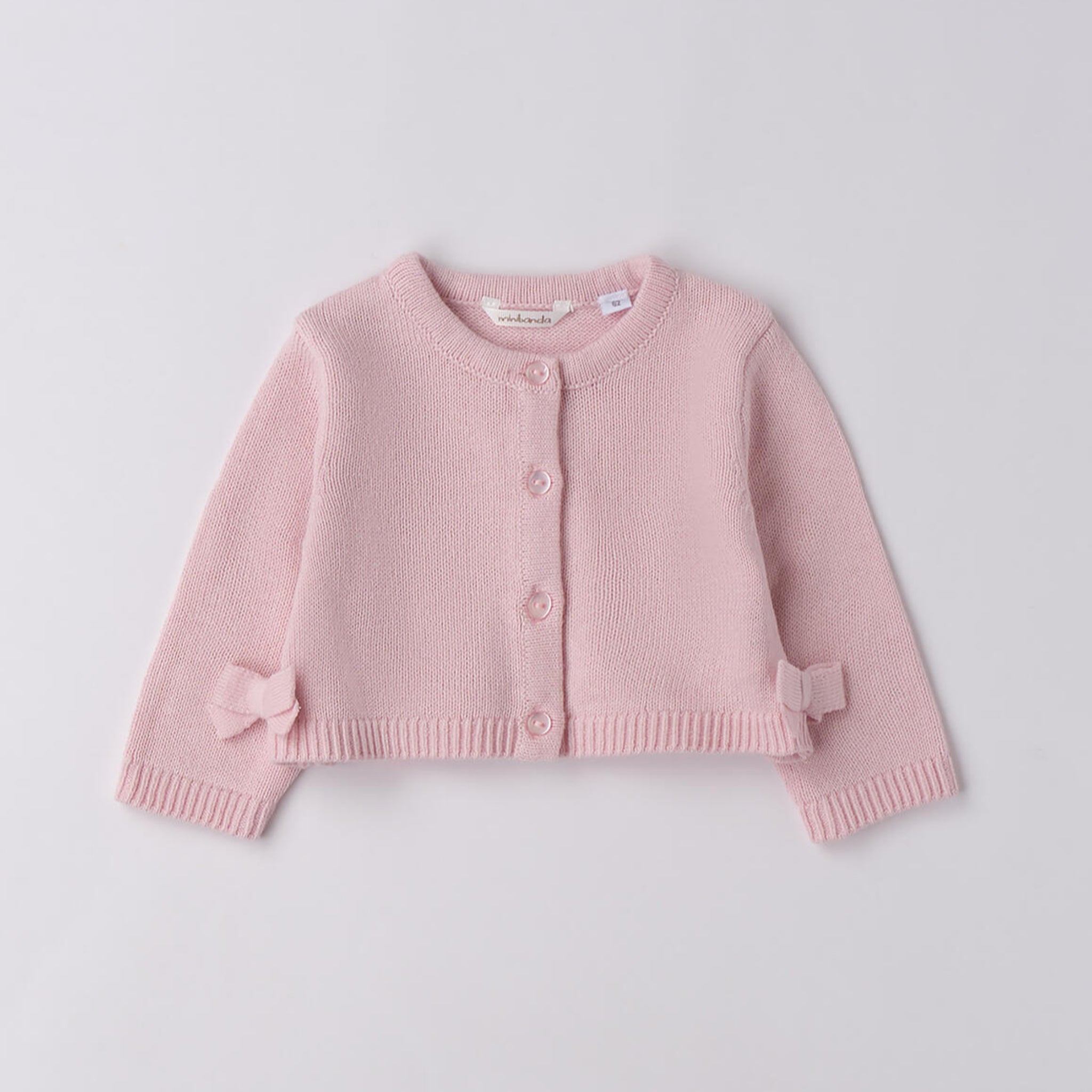 Cardigan Tricot Cotone Lana Bimba Rosa 3F703/2714