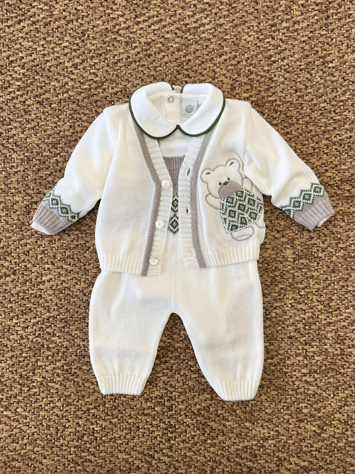 Completo nascita Orsetto Neonato VANIGLIA IB5131/V - NANU' BABY
