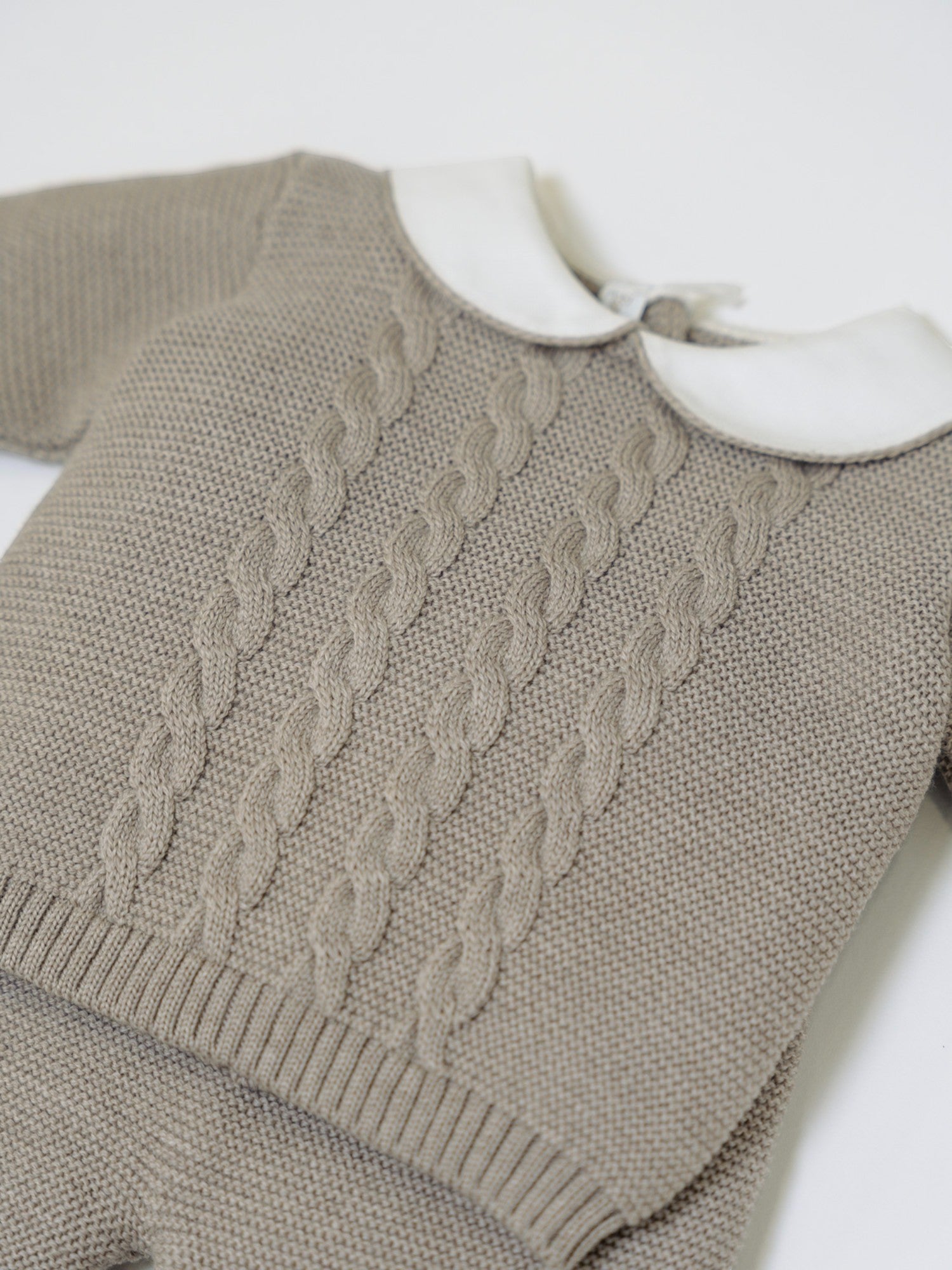 Completo nascita Braiding Neonato ECRU BRAIDING 516/E - NANU' BABY