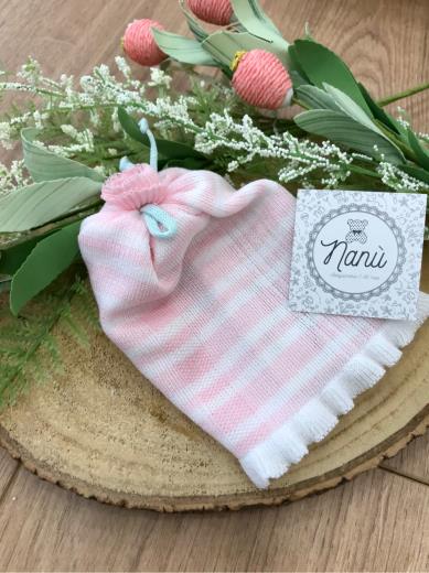 Cuffia Neonata BIANCO EC2871 - NANU' BABY
