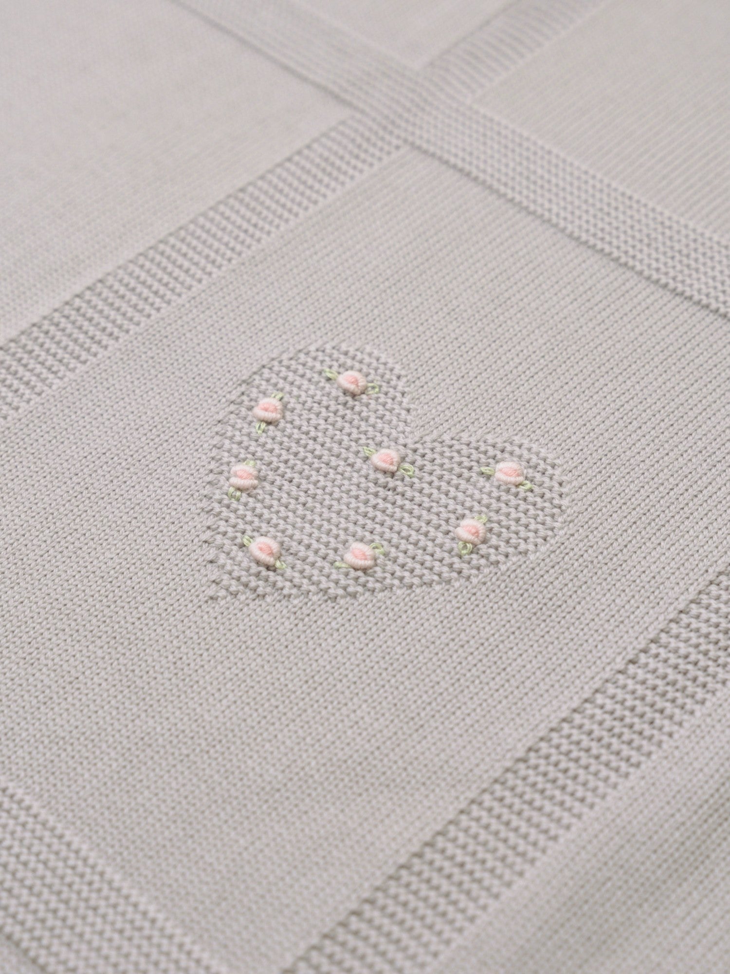 Coperta Love Flower Neonata TORTORA LOVE FLOWER 143/T - NANU' BABY