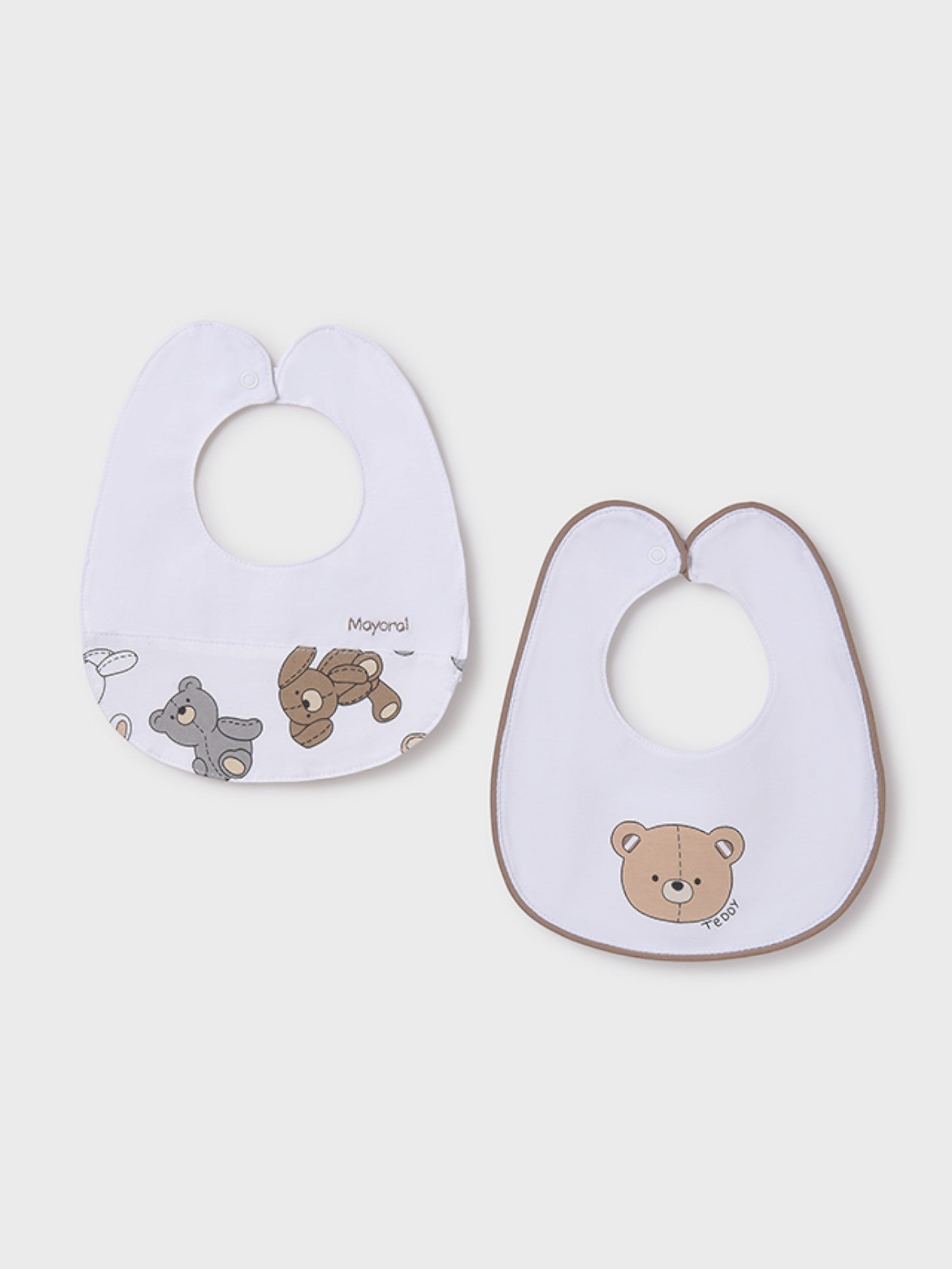 Set 2 bavaglini Neonato BIANCO 9877 /B