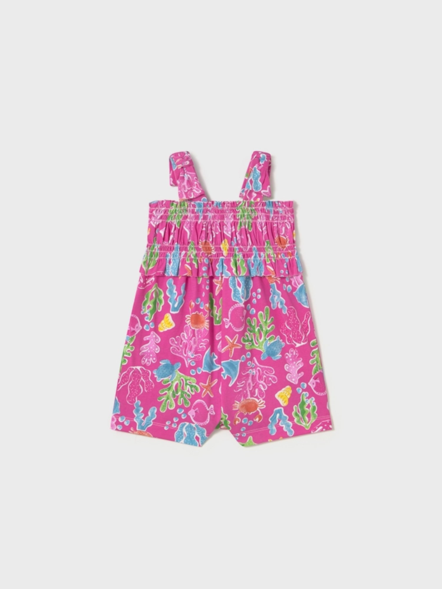 Tuta punto stampata Bimba FUCSIA 1839/57